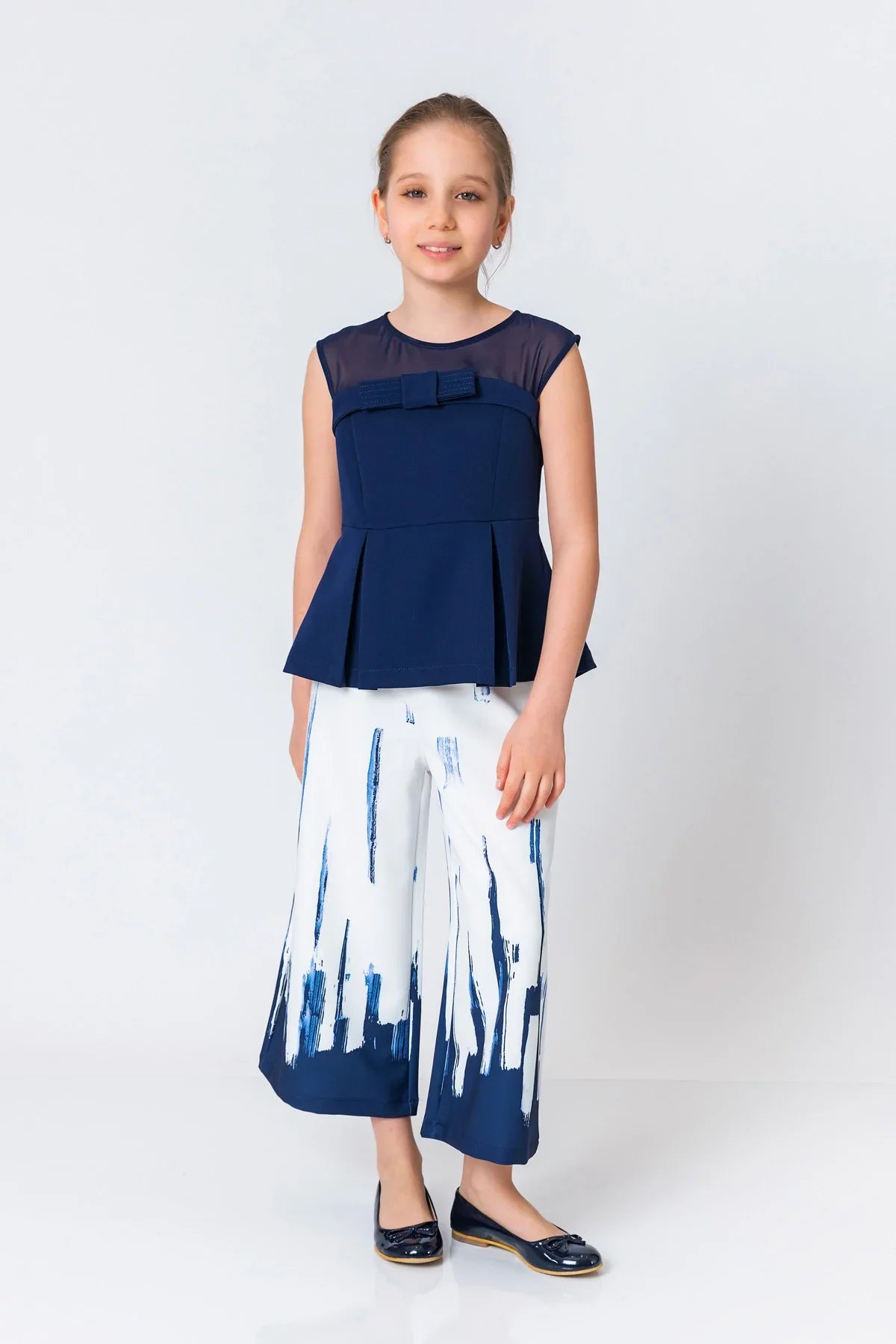 InCity Kids Girls Wide Leg Printed Fashion Dress Pants InCity Boys & Girls