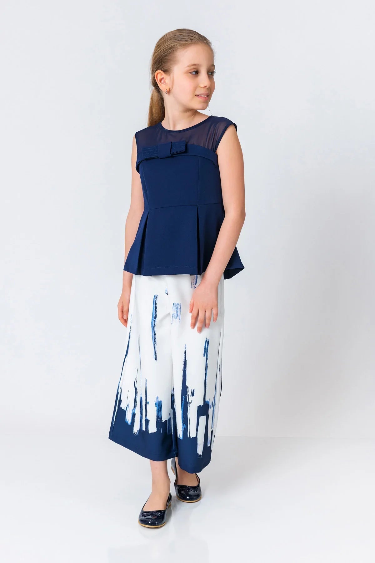 InCity Kids Girls Wide Leg Printed Fashion Dress Pants InCity Boys & Girls