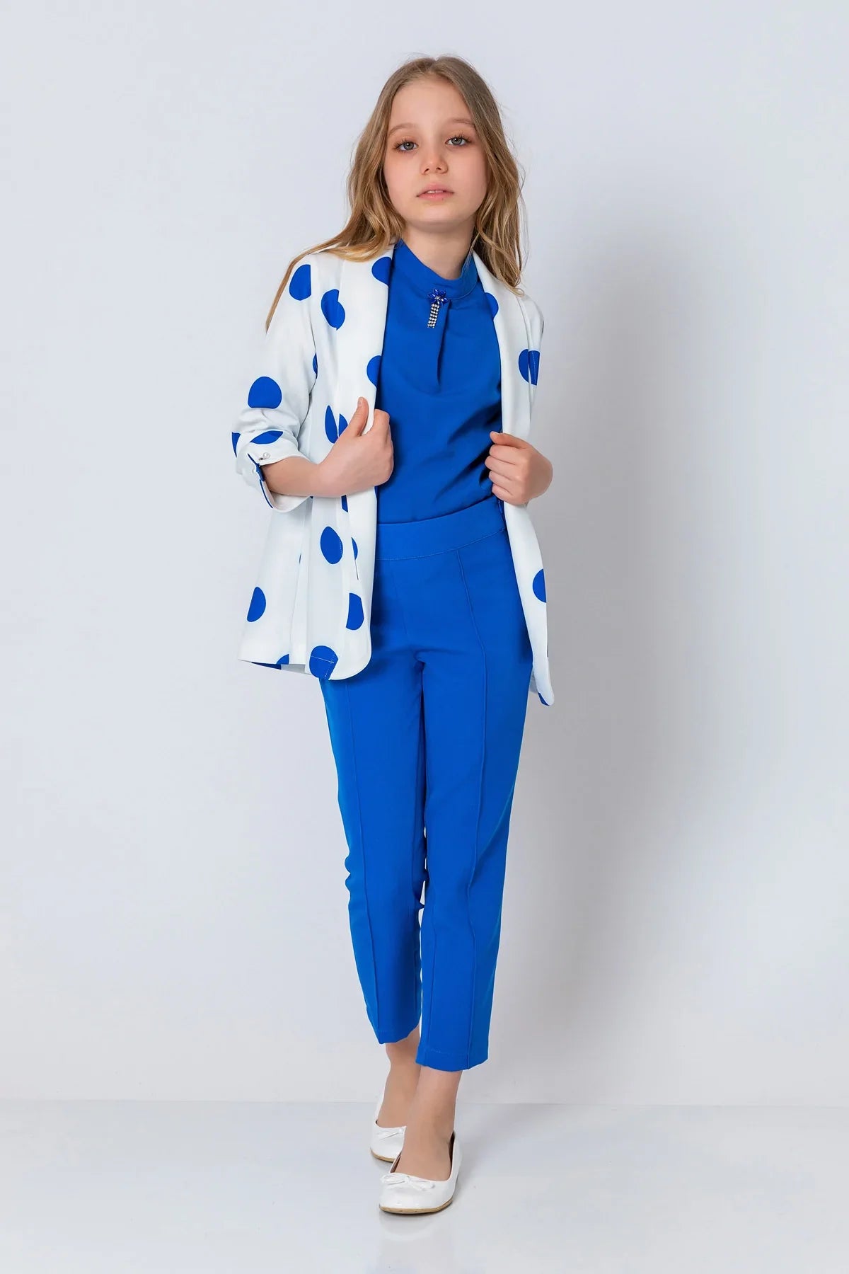 InCity Kids Girls Open Front Polka Dot Dress Fashion Cardigan InCity Boys & Girls