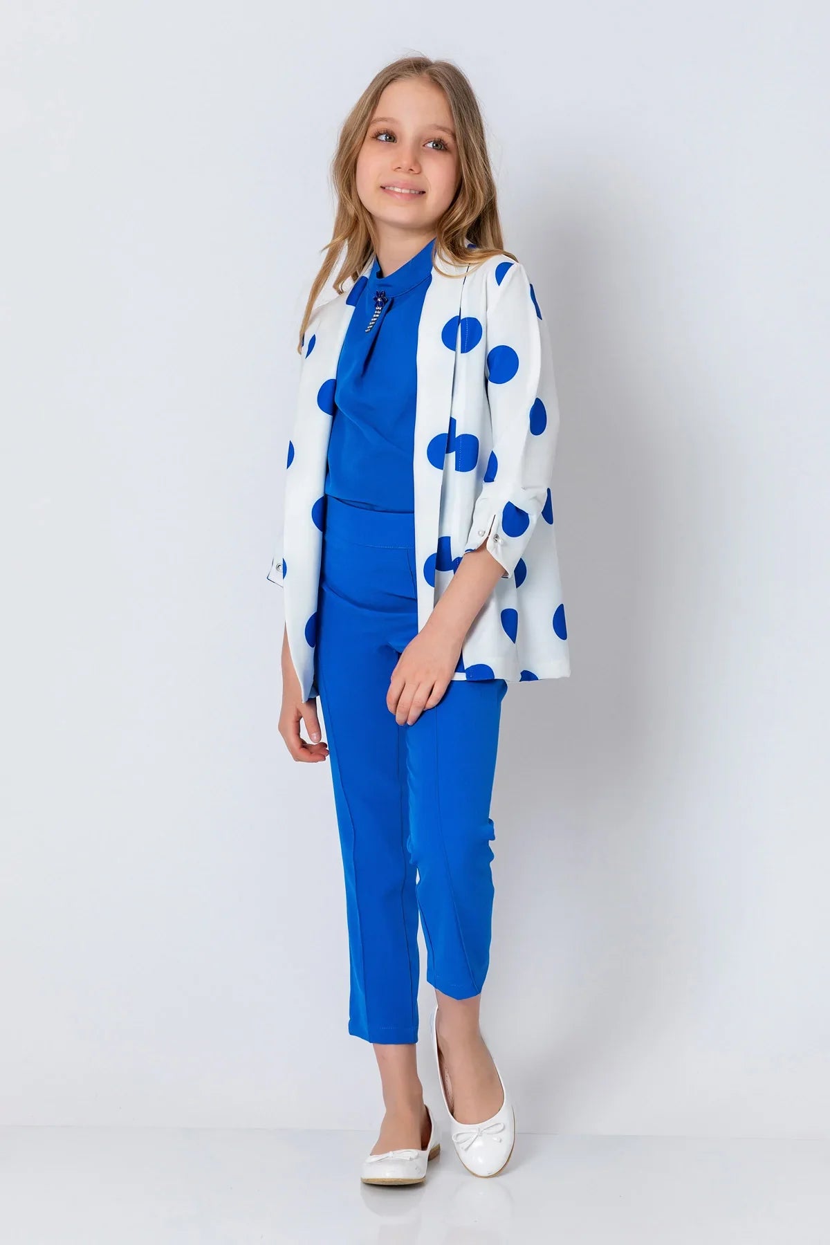 InCity Kids Girls Open Front Polka Dot Dress Fashion Cardigan InCity Boys & Girls