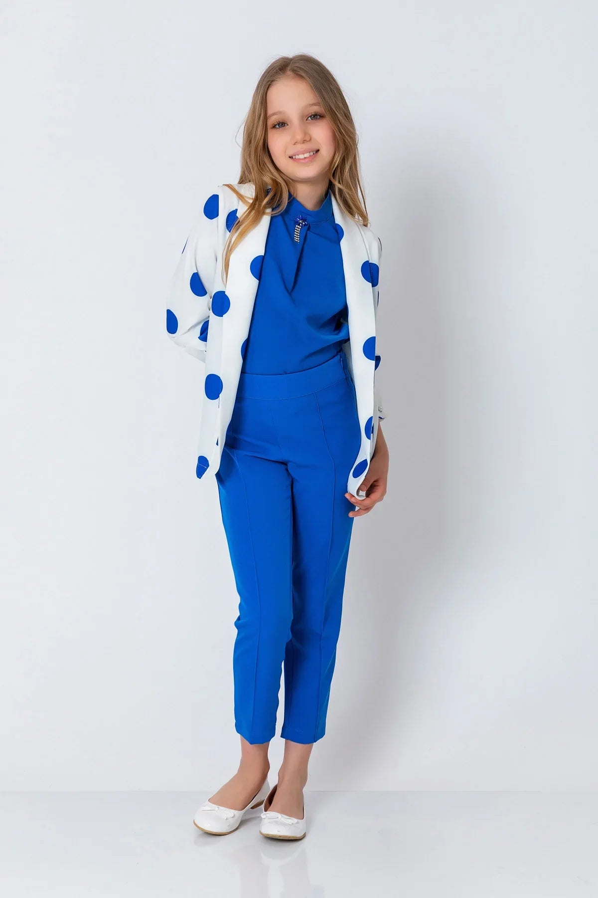 InCity Kids Girls Open Front Polka Dot Dress Fashion Cardigan InCity Boys & Girls