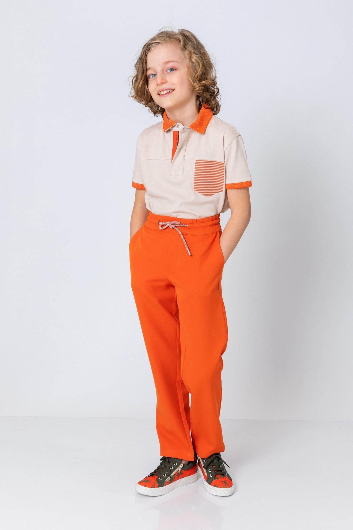 InCity Kids Boys Elastic Waist Solid Jogger Pants InCity Boys & Girls