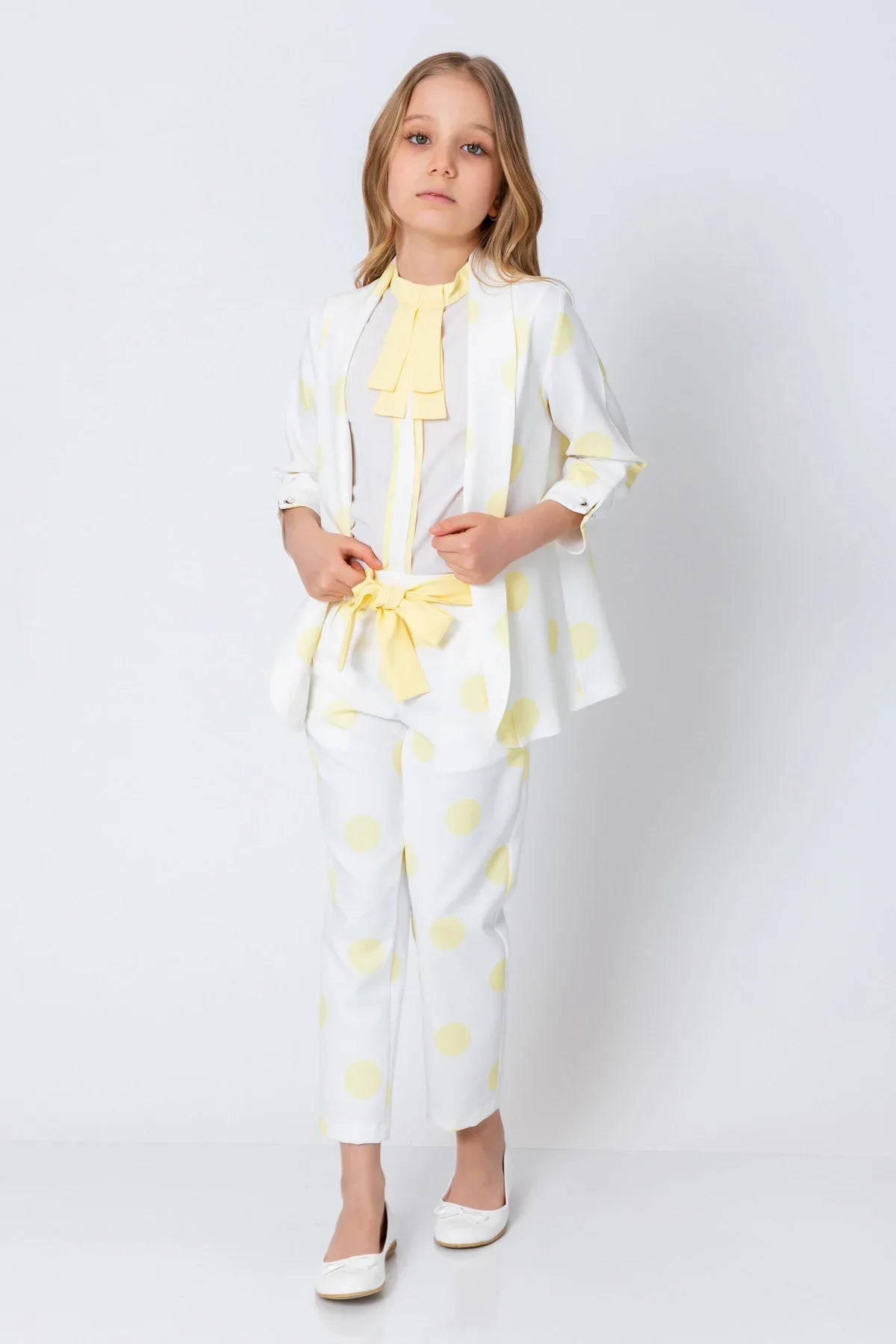 InCity Kids Girls Open Front Polka Dot Dress Fashion Cardigan InCity Boys & Girls