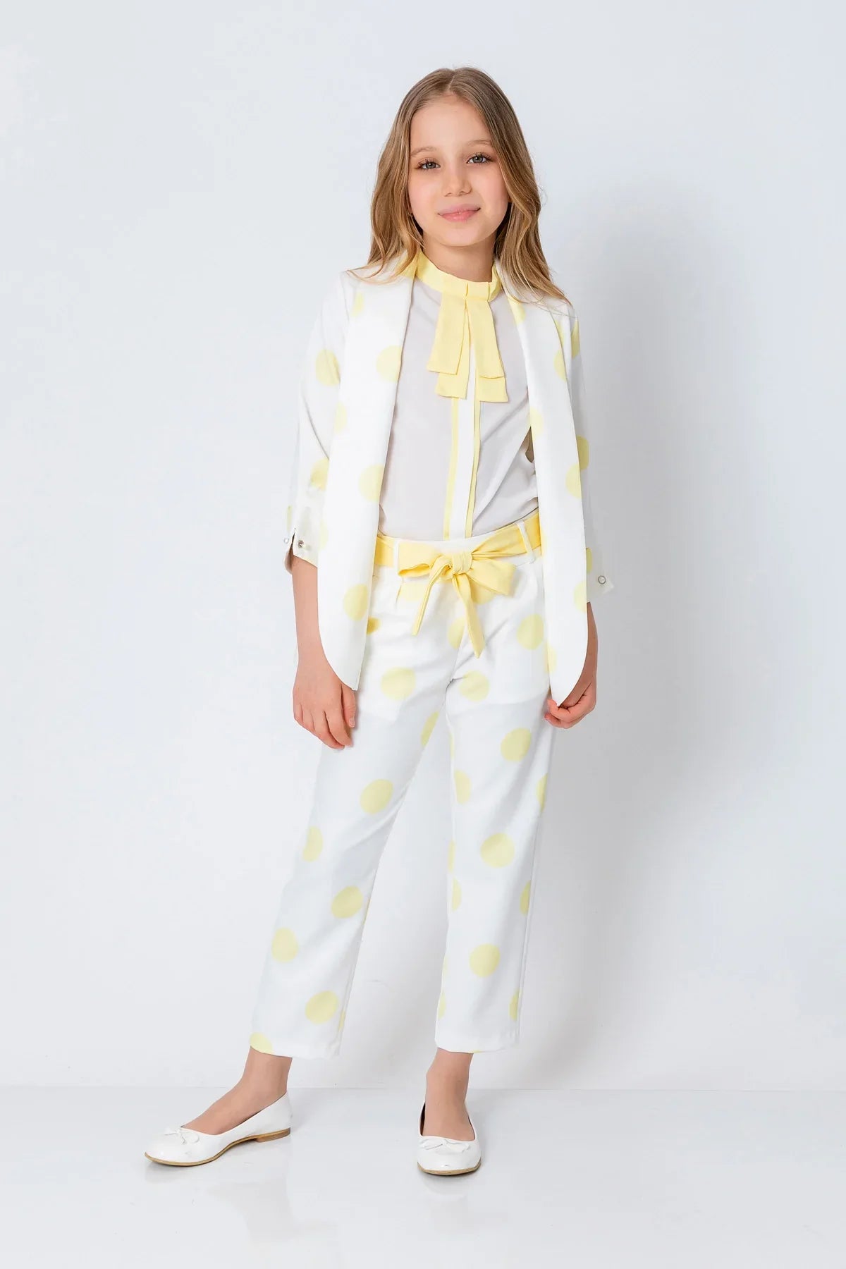 InCity Kids Girls Open Front Polka Dot Dress Fashion Cardigan InCity Boys & Girls