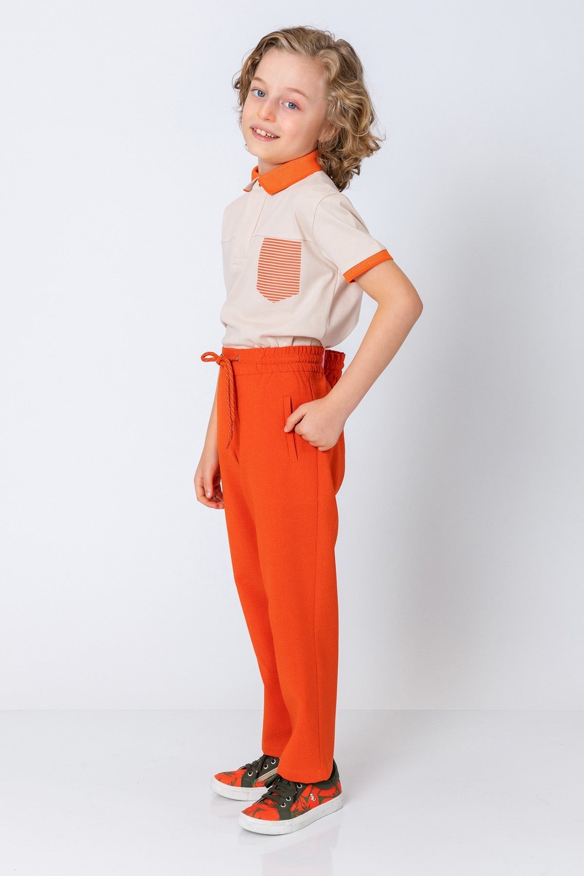 InCity Kids Boys Elastic Waist Solid Jogger Pants InCity Boys & Girls