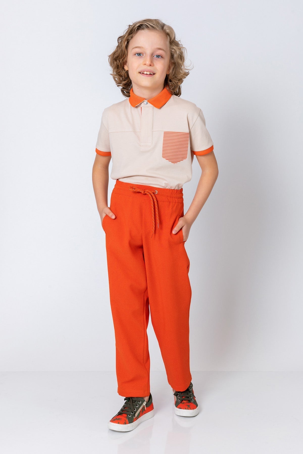 InCity Kids Boys Elastic Waist Solid Jogger Pants InCity Boys & Girls