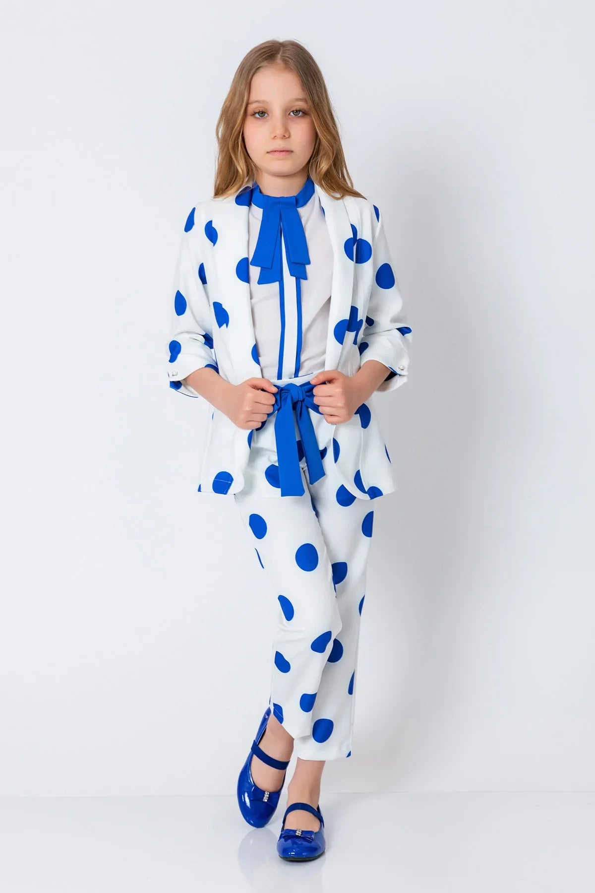 InCity Kids Girls Open Front Polka Dot Dress Fashion Cardigan InCity Boys & Girls