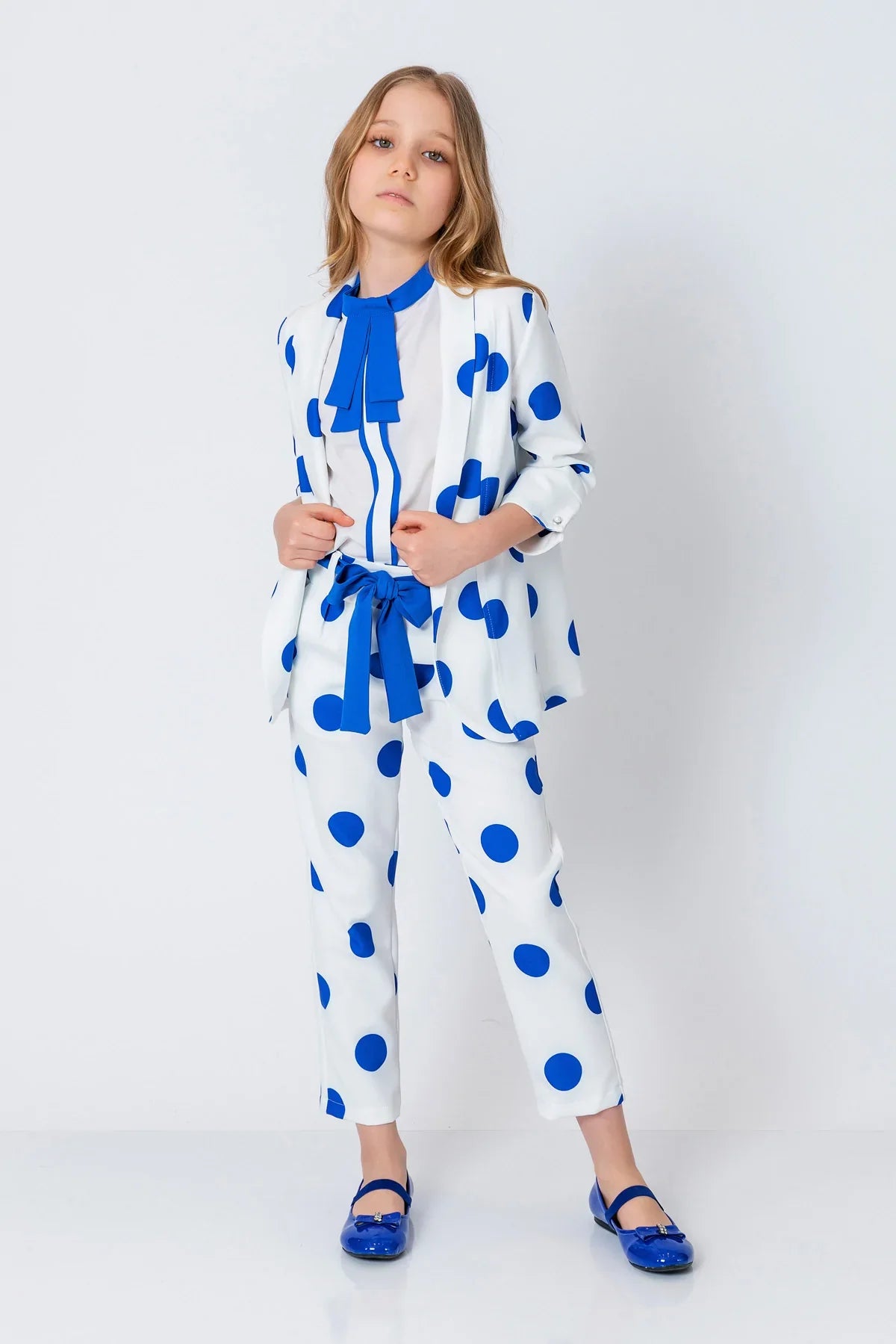 InCity Kids Girls Open Front Polka Dot Dress Fashion Cardigan InCity Boys & Girls