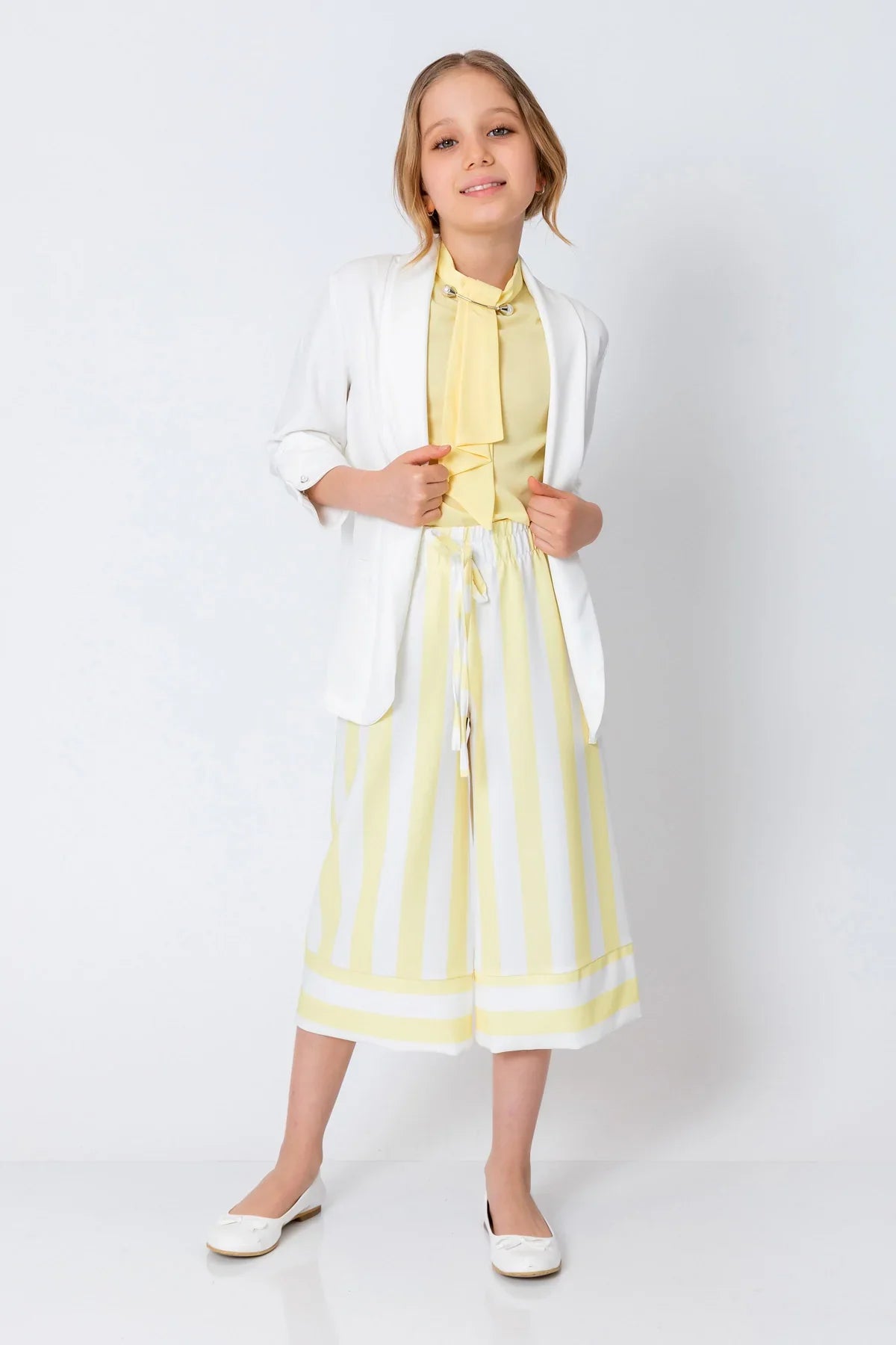 InCity Kids Girls Open Front 3/4 Sleeve Dress Jacket InCity Boys & Girls