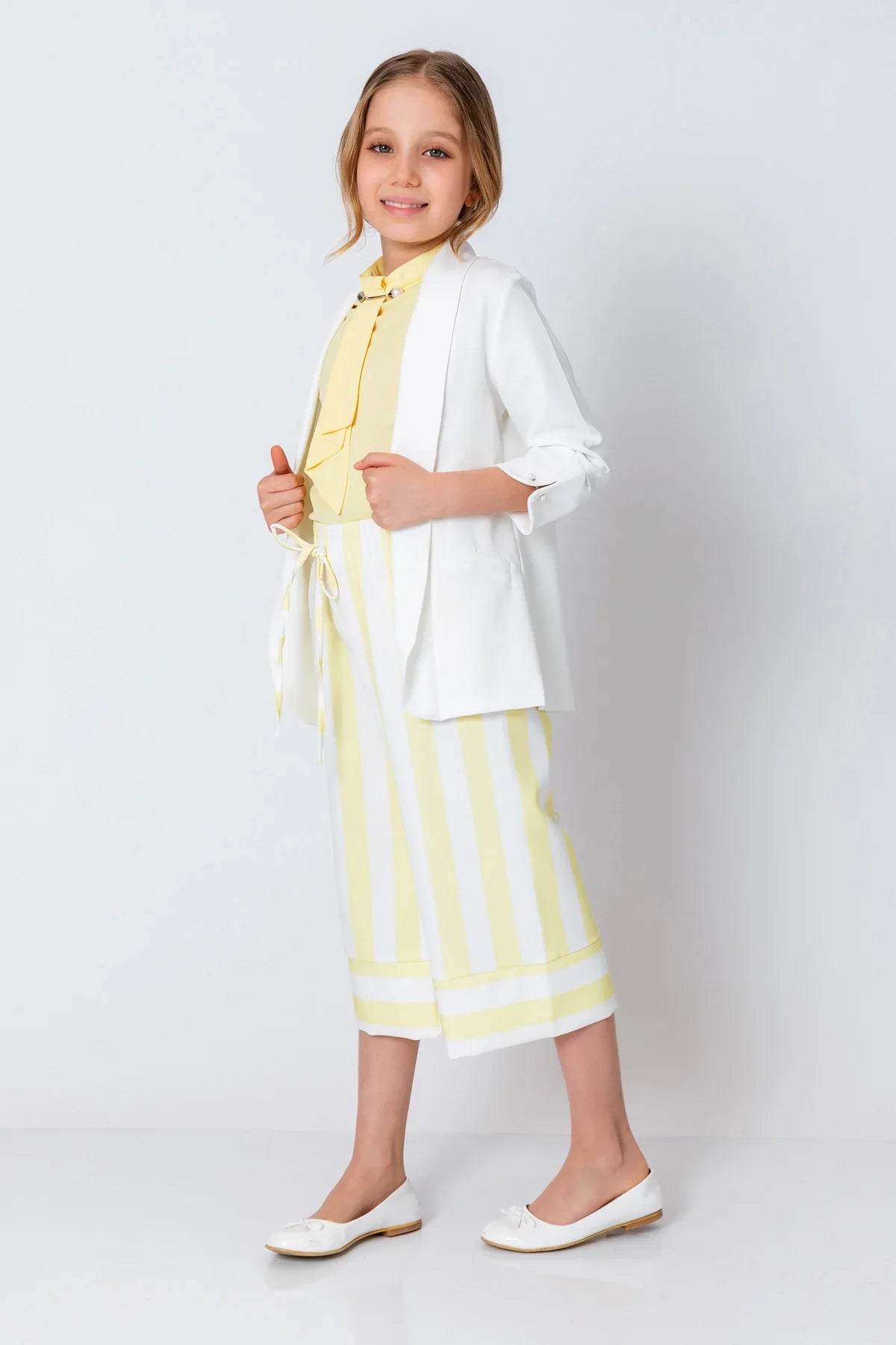 InCity Kids Girls Open Front 3/4 Sleeve Dress Jacket InCity Boys & Girls