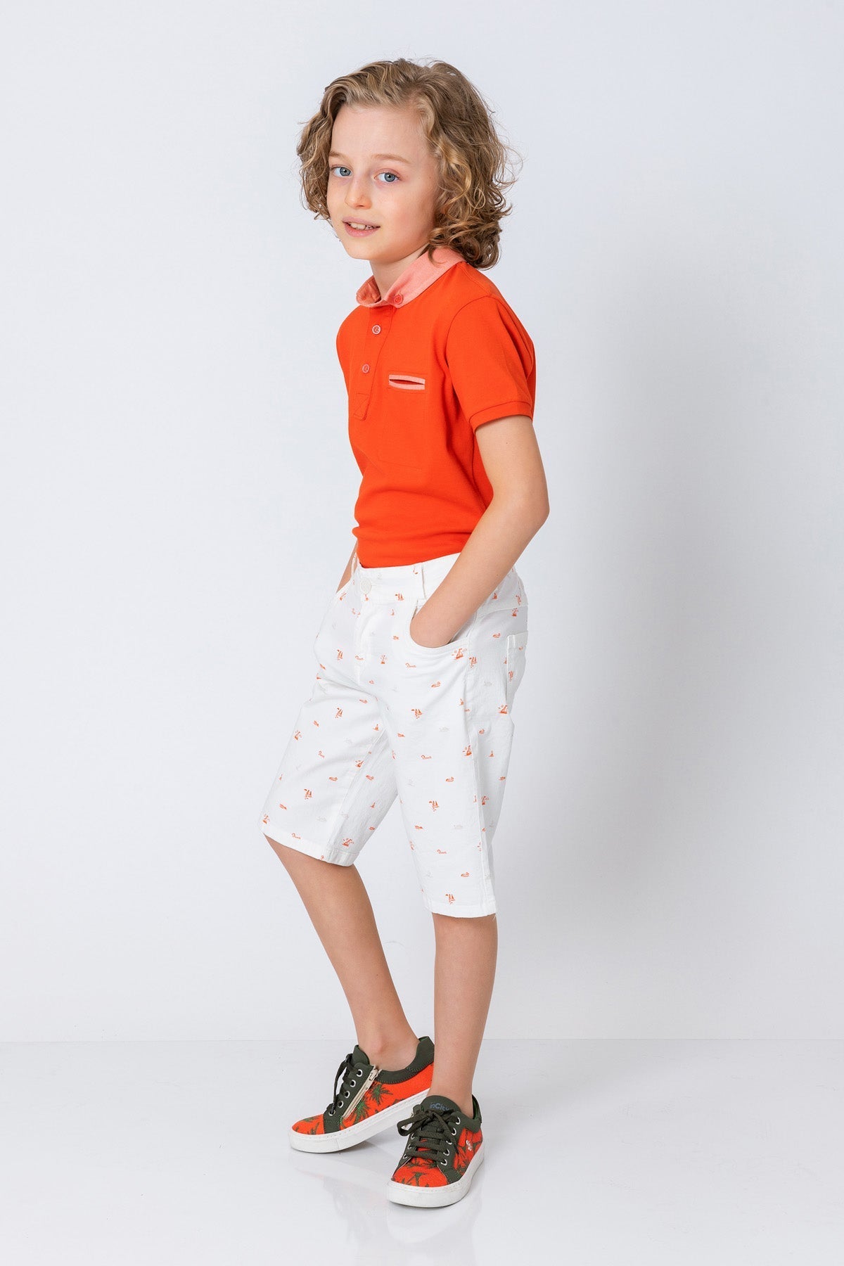 InCity Kids Boys Collared Mock Chest Pocket Short Sleeve Polo Shirt InCity Boys & Girls
