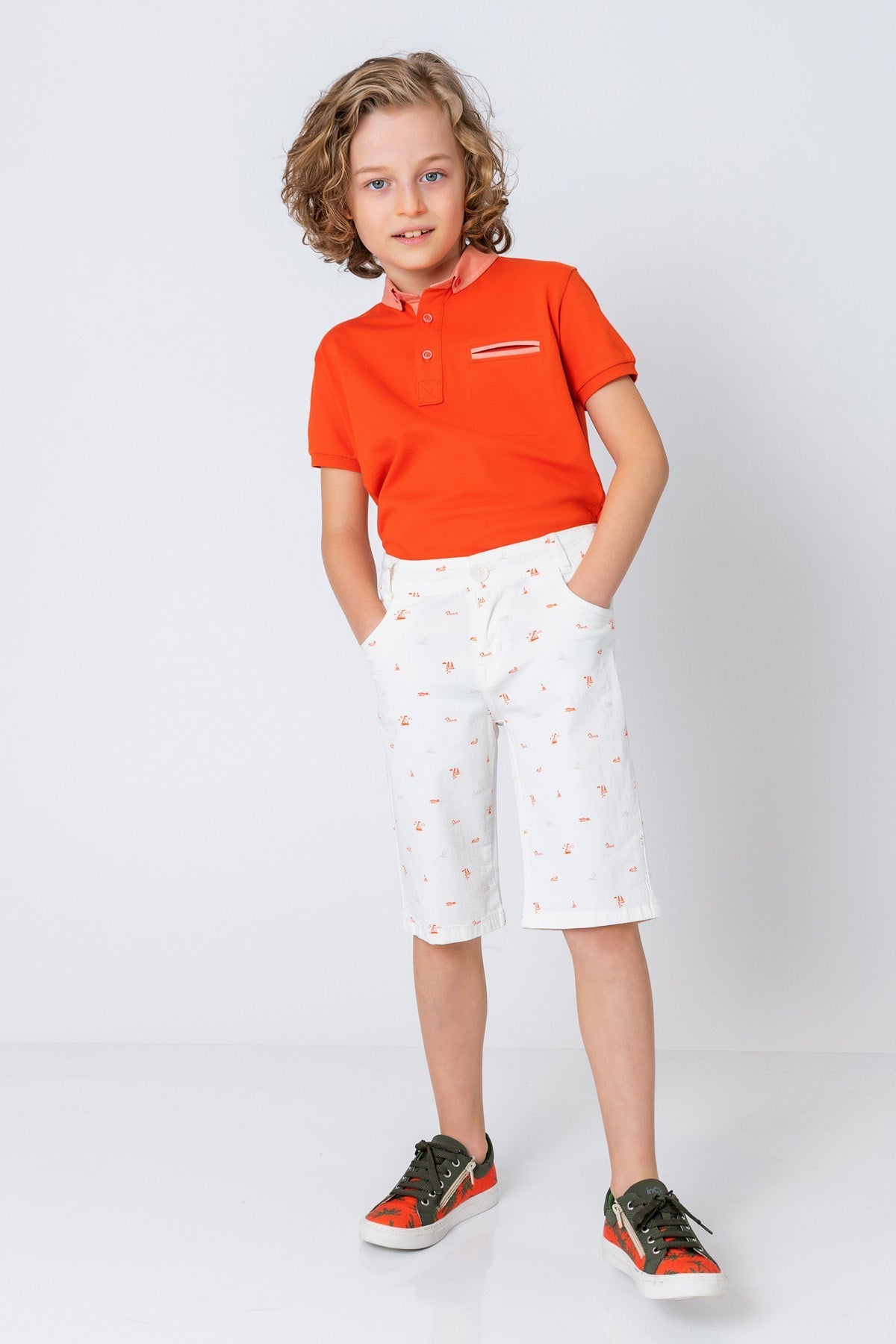 InCity Kids Boys Collared Mock Chest Pocket Short Sleeve Polo Shirt InCity Boys & Girls