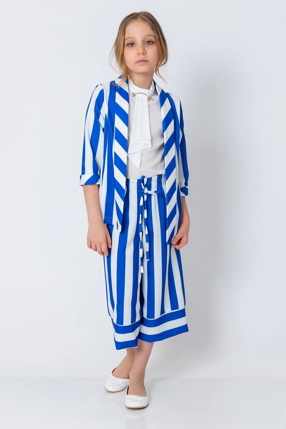 InCity Kids Girls Open Front 3/4 Sleeve Fashion Blazer InCity Boys & Girls