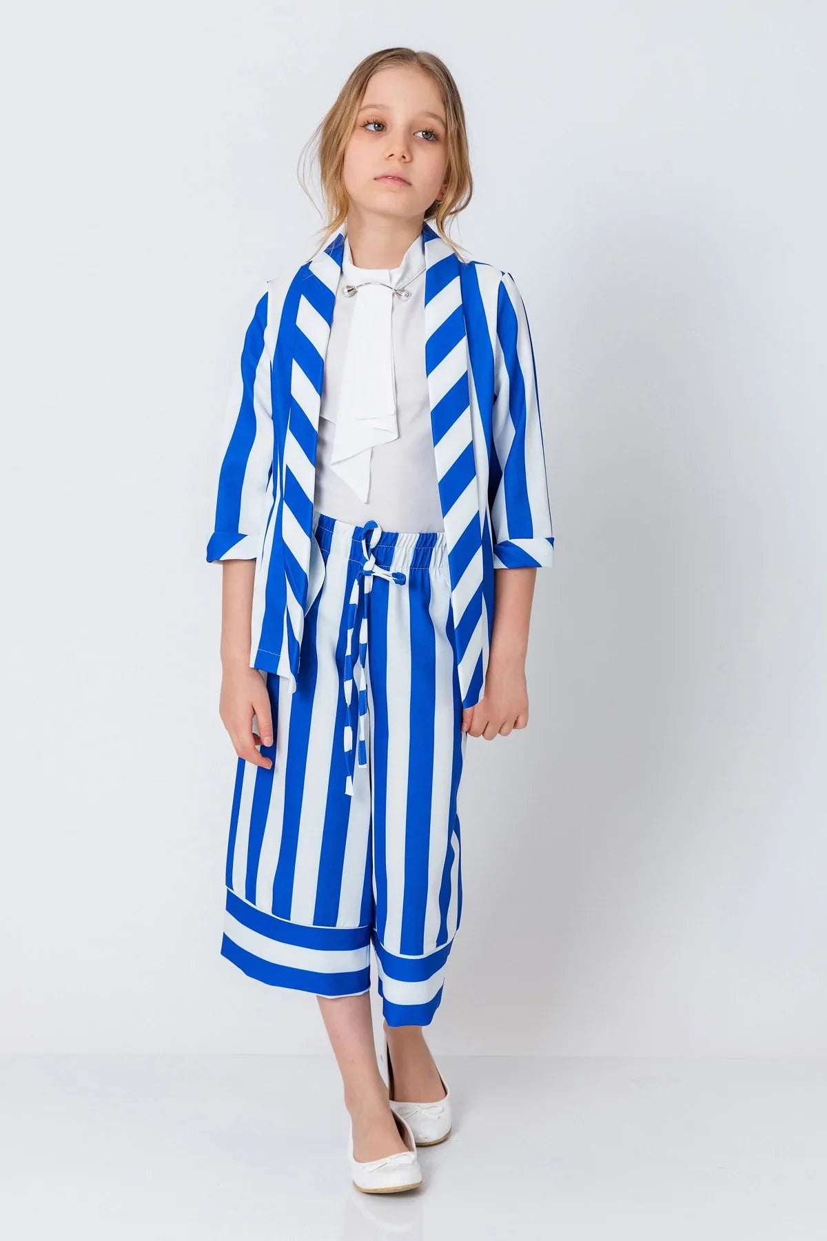 InCity Kids Girls Open Front 3/4 Sleeve Fashion Blazer InCity Boys & Girls