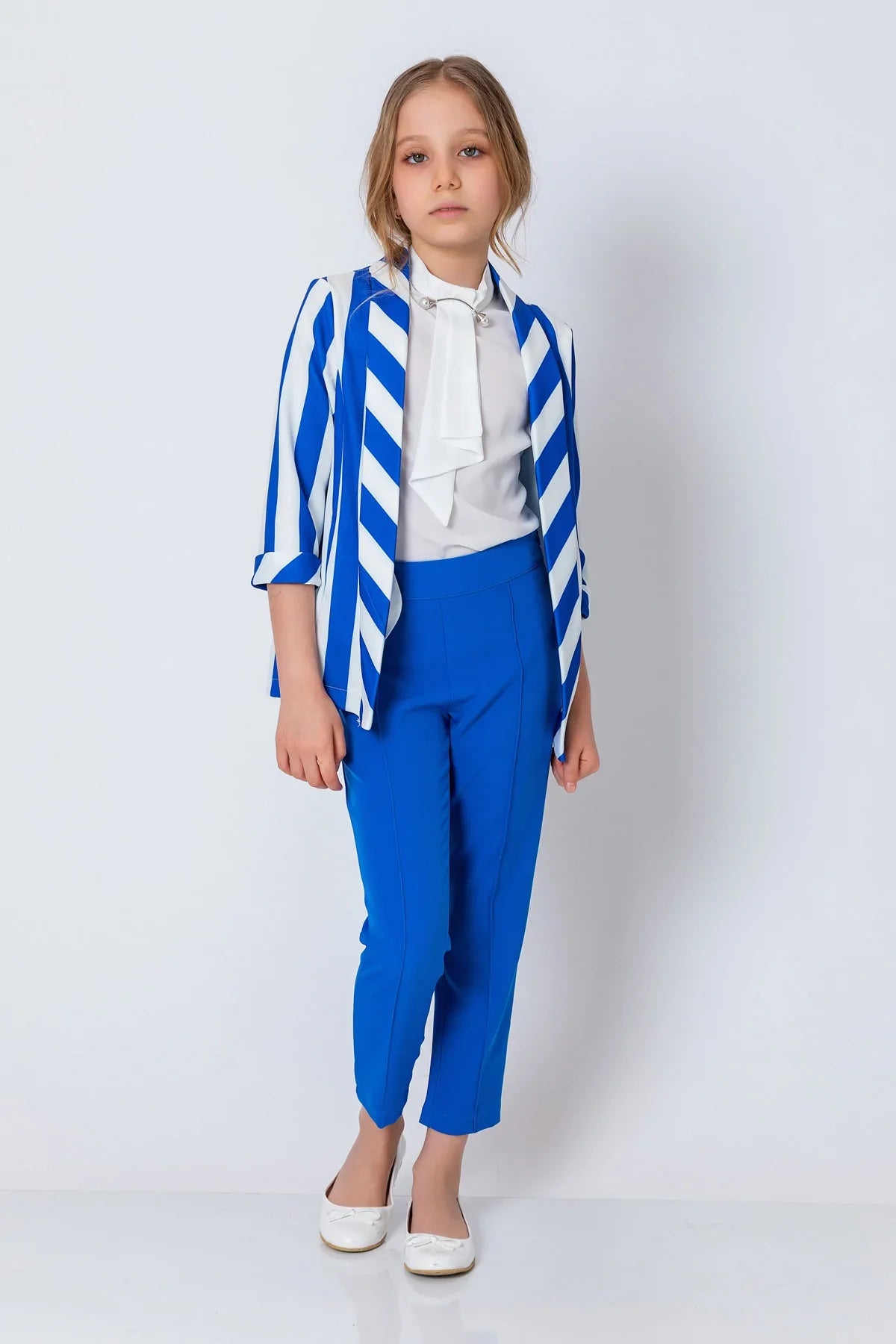 InCity Kids Girls Open Front 3/4 Sleeve Fashion Blazer InCity Boys & Girls