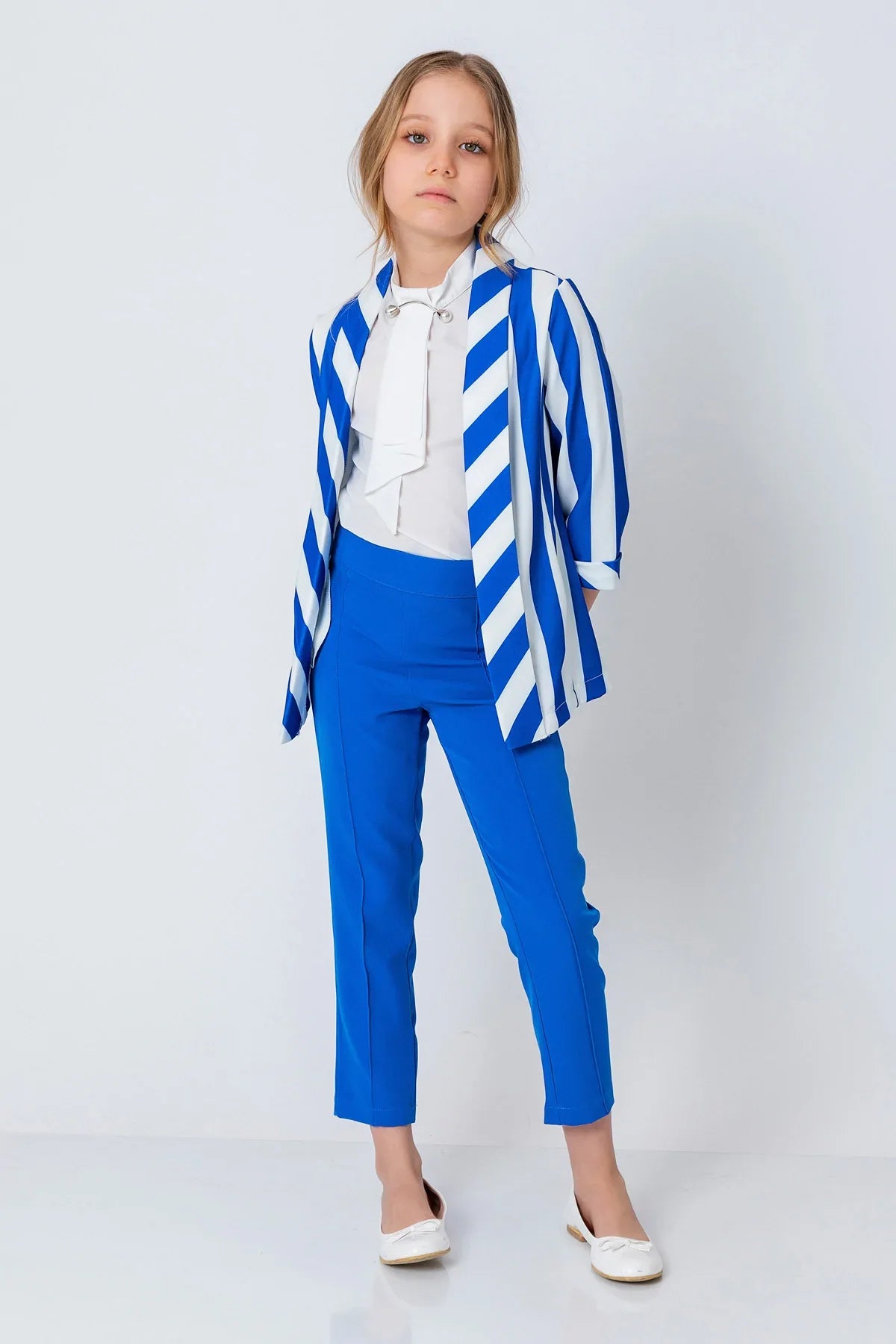 InCity Kids Girls Open Front 3/4 Sleeve Fashion Blazer InCity Boys & Girls