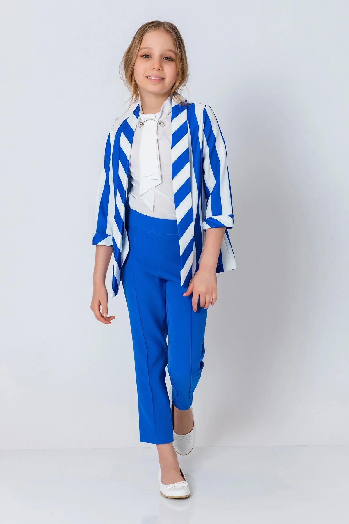 InCity Kids Girls Open Front 3/4 Sleeve Fashion Blazer InCity Boys & Girls