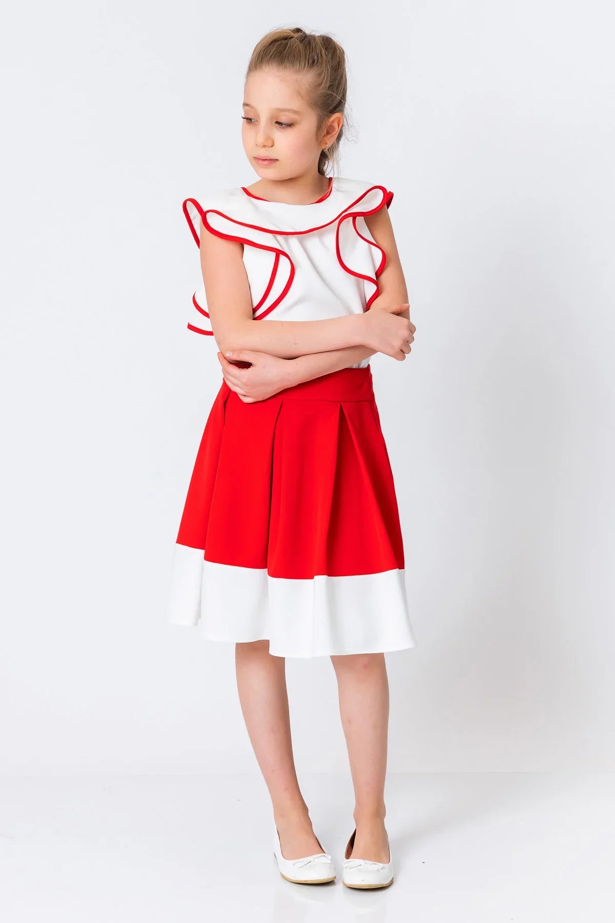 InCity Kids Girls Multicolor Pleated Fashion Skirt InCity Boys & Girls