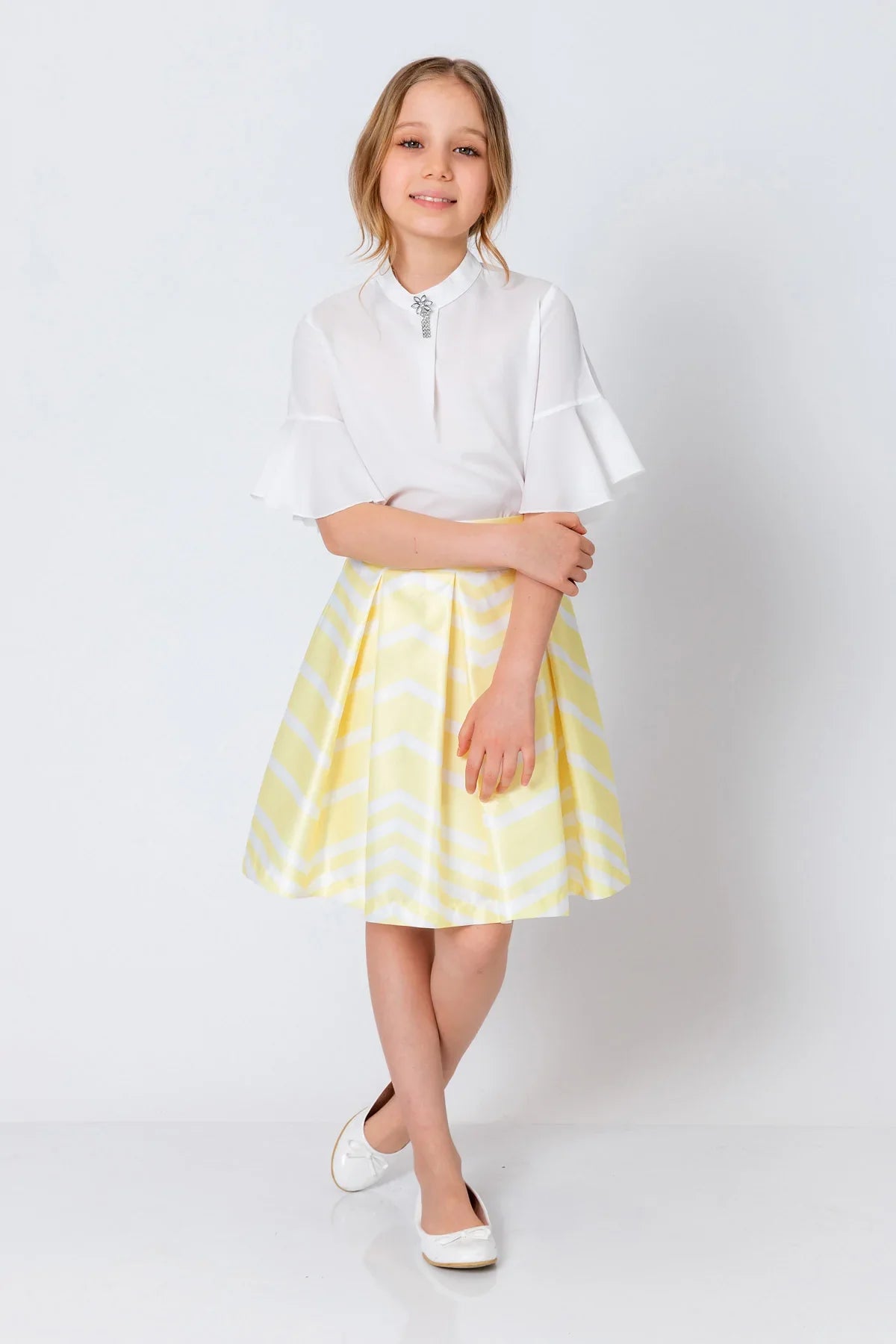 InCity Kids Girls Printed Midi Fashion Skirt InCity Boys & Girls