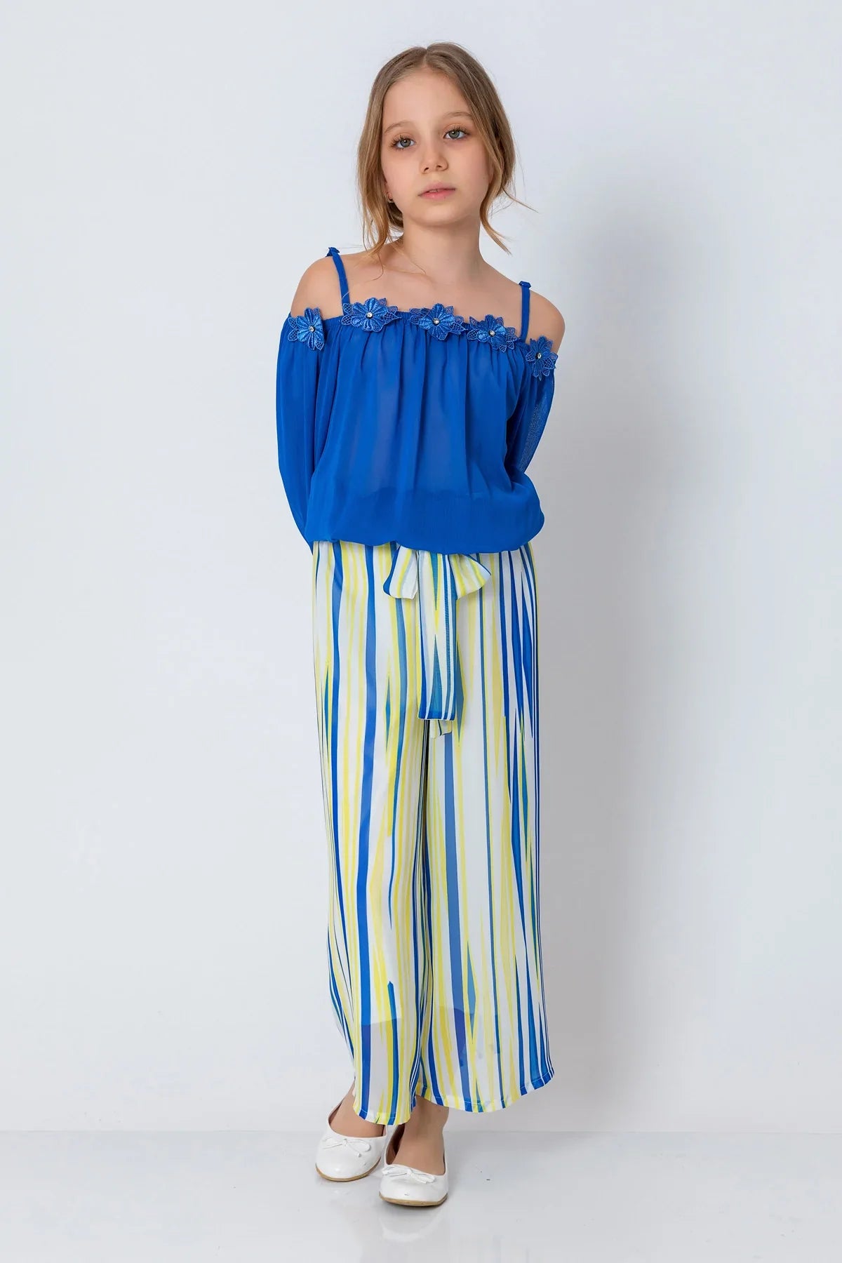 InCity Kids Girls Semi Transparent 2 Piece Fashion Blouse InCity Boys & Girls