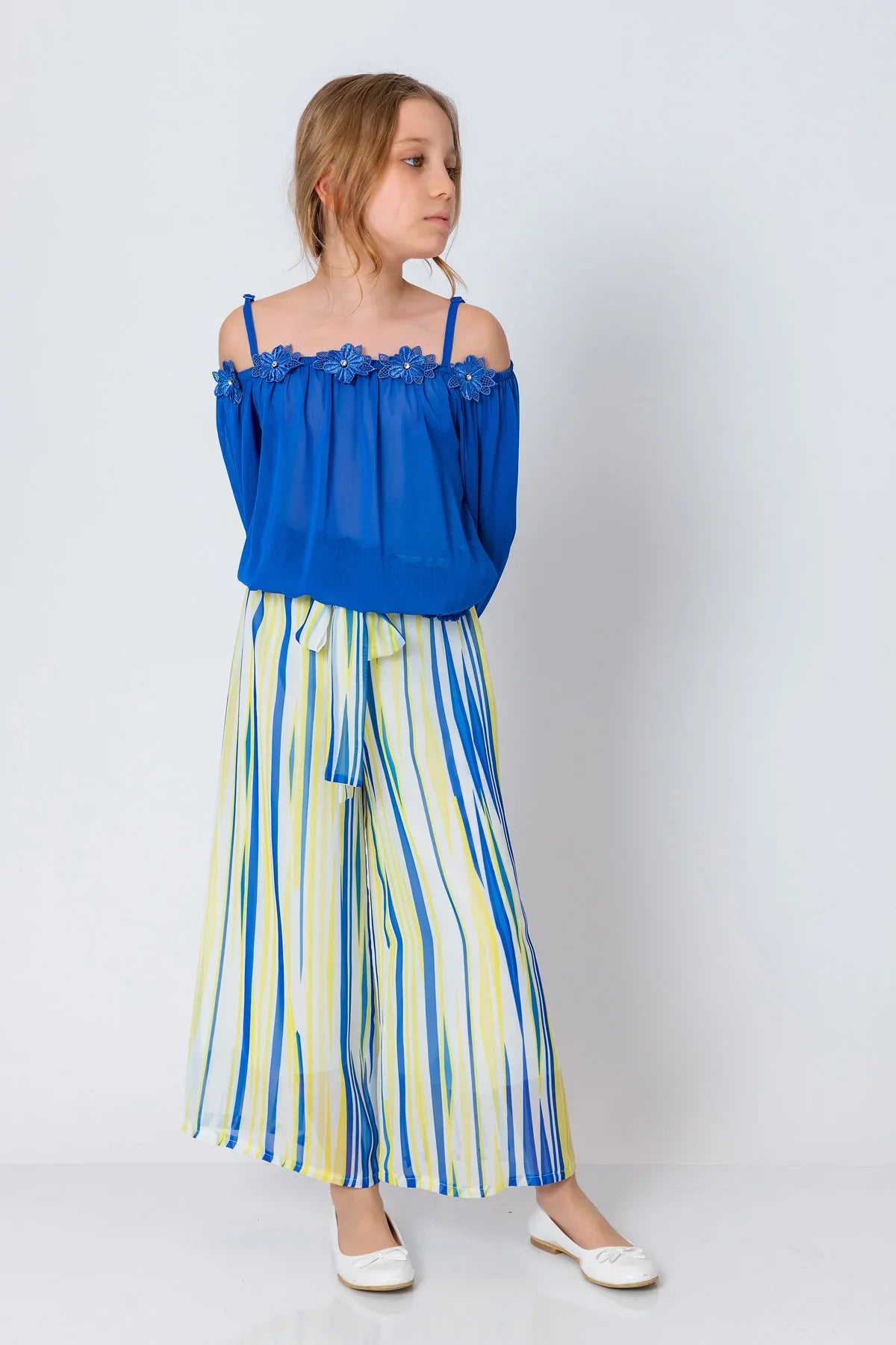 InCity Kids Girls Semi Transparent 2 Piece Fashion Blouse InCity Boys & Girls