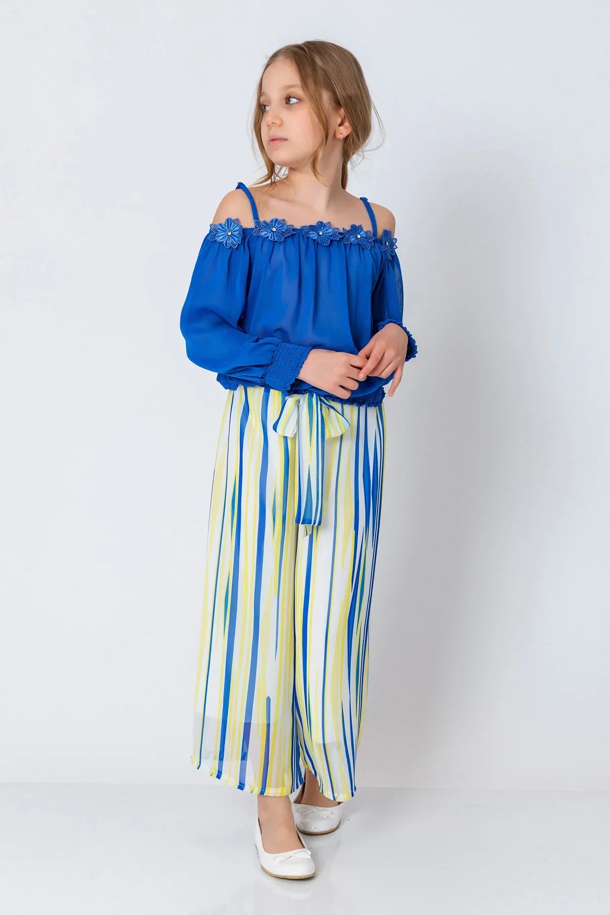 InCity Kids Girls Semi Transparent 2 Piece Fashion Blouse InCity Boys & Girls