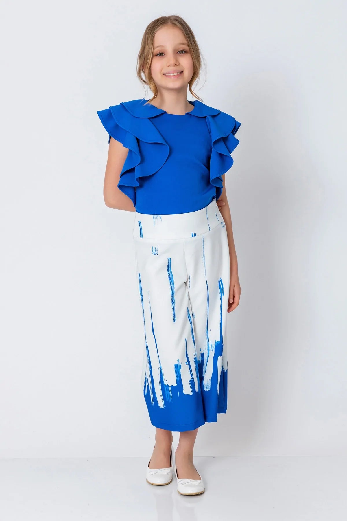 InCity Kids Girls Wide Leg Printed Fashion Dress Pants InCity Boys & Girls