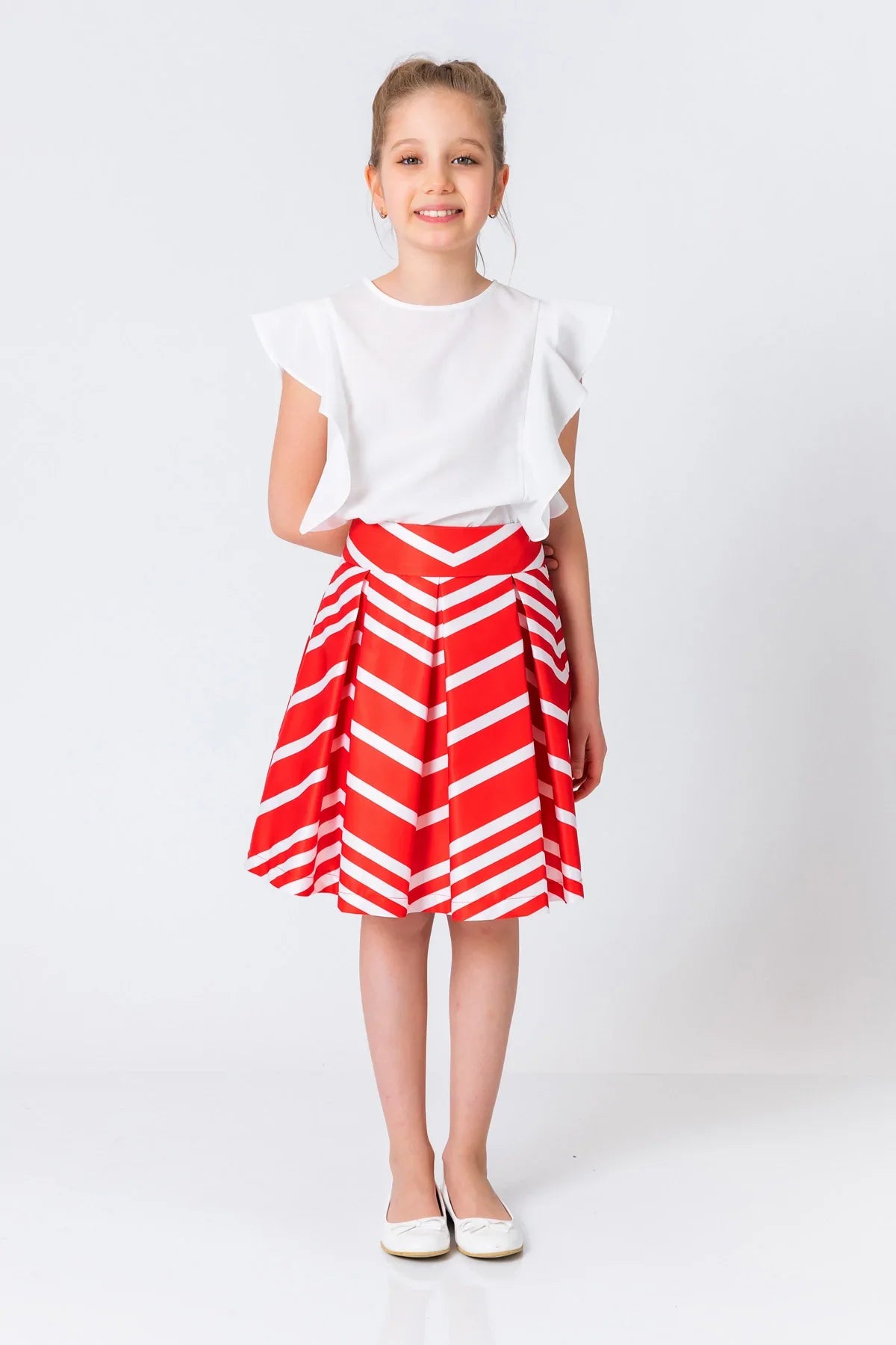 InCity Kids Girls Printed Midi Fashion Skirt InCity Boys & Girls