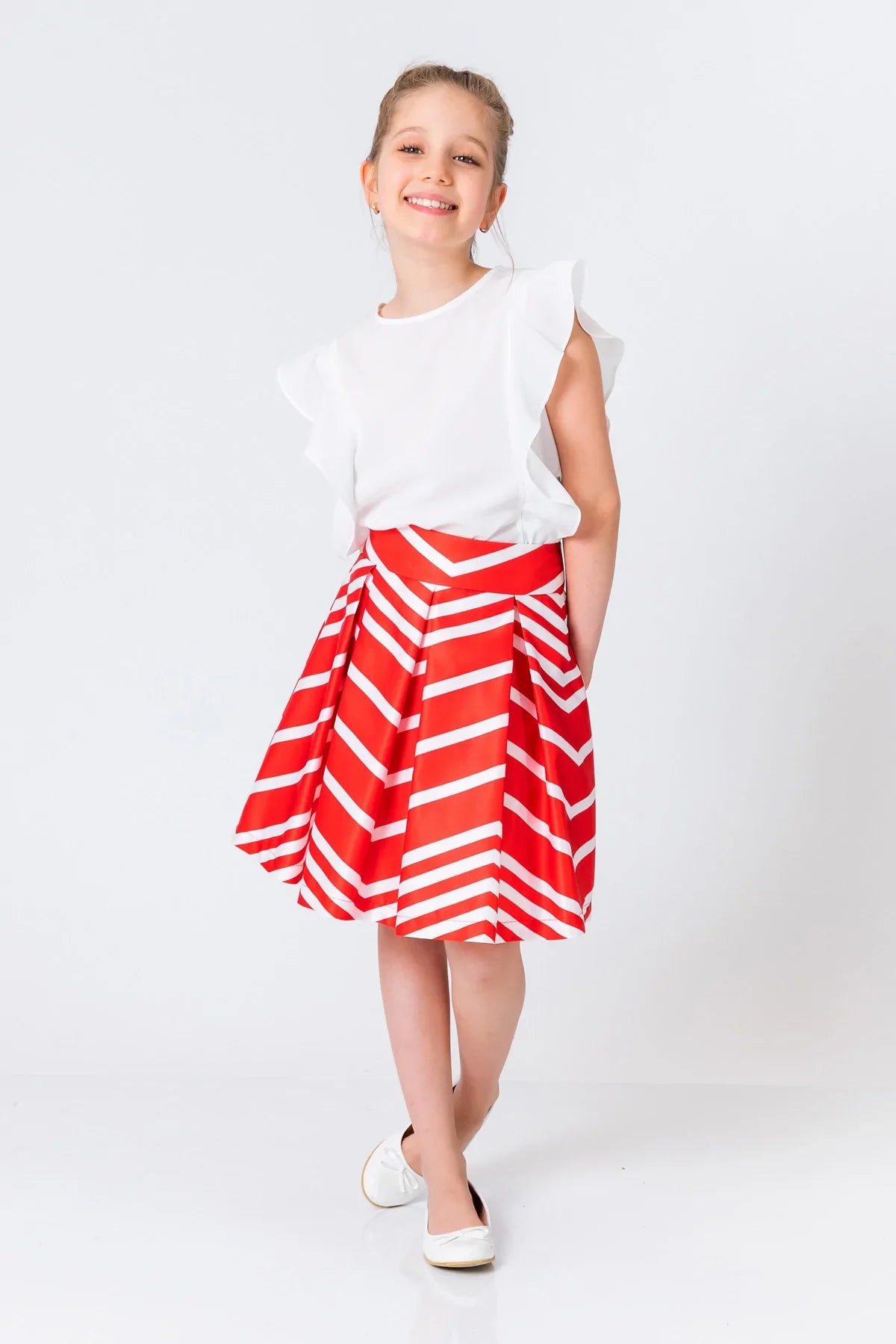 InCity Kids Girls Printed Midi Fashion Skirt InCity Boys & Girls