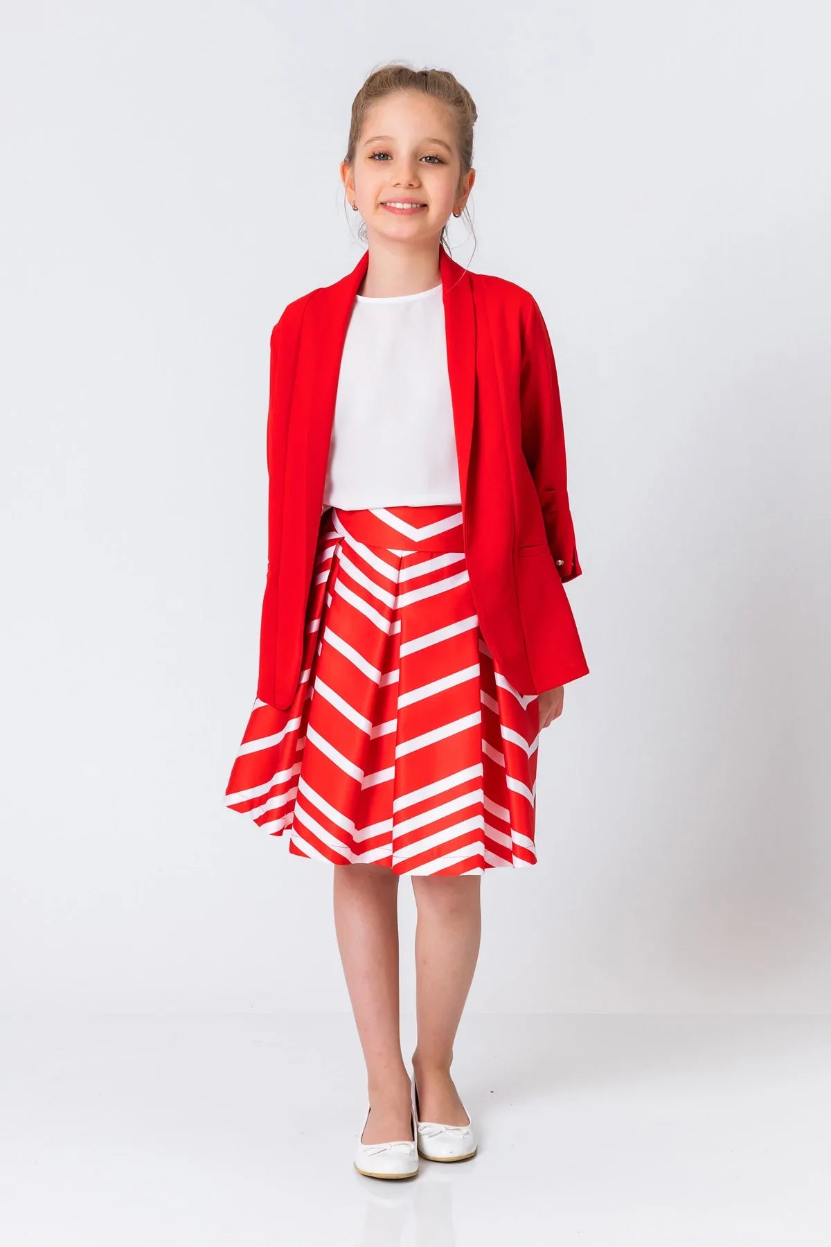 InCity Kids Girls Printed Midi Fashion Skirt InCity Boys & Girls