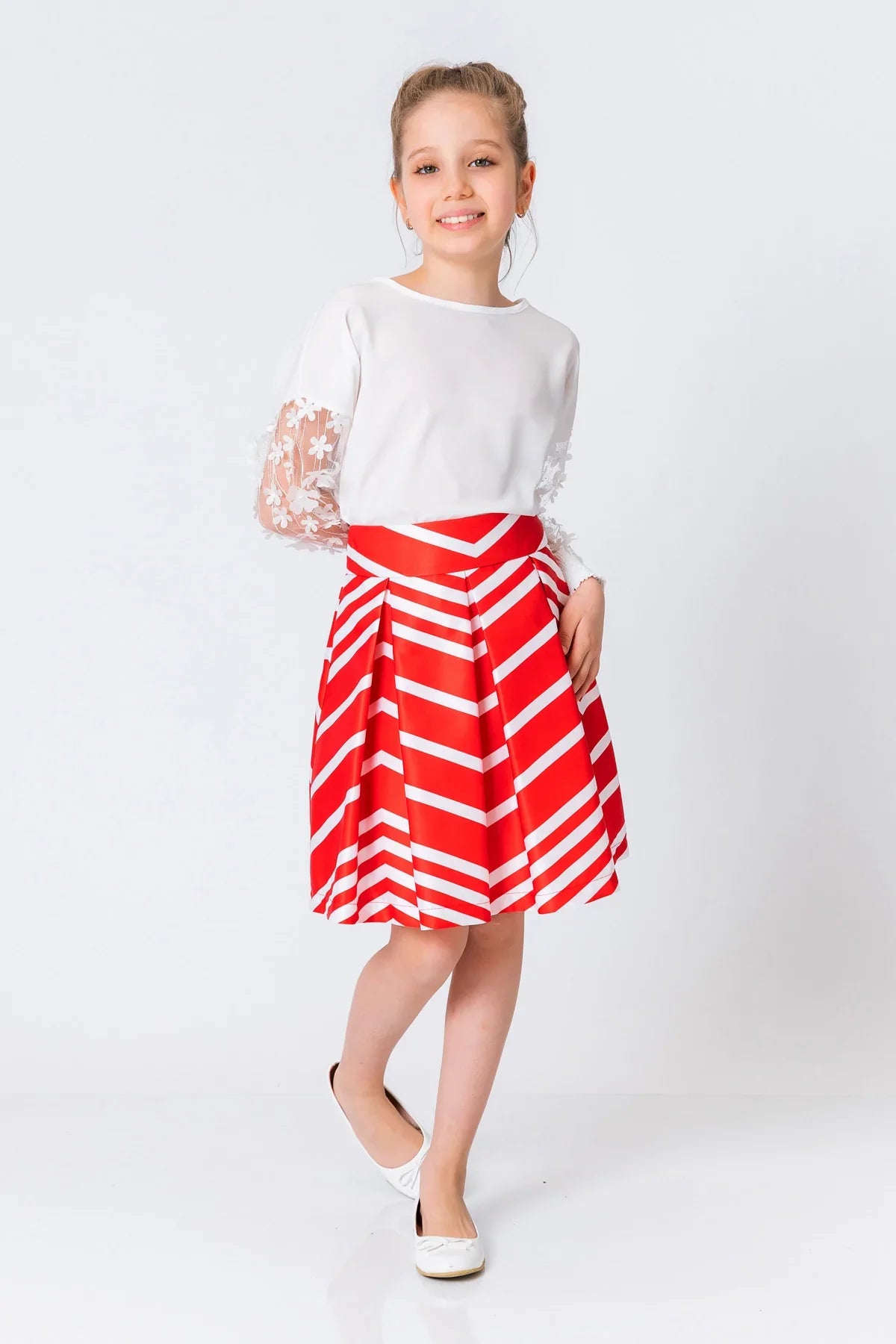 InCity Kids Girls Printed Midi Fashion Skirt InCity Boys & Girls