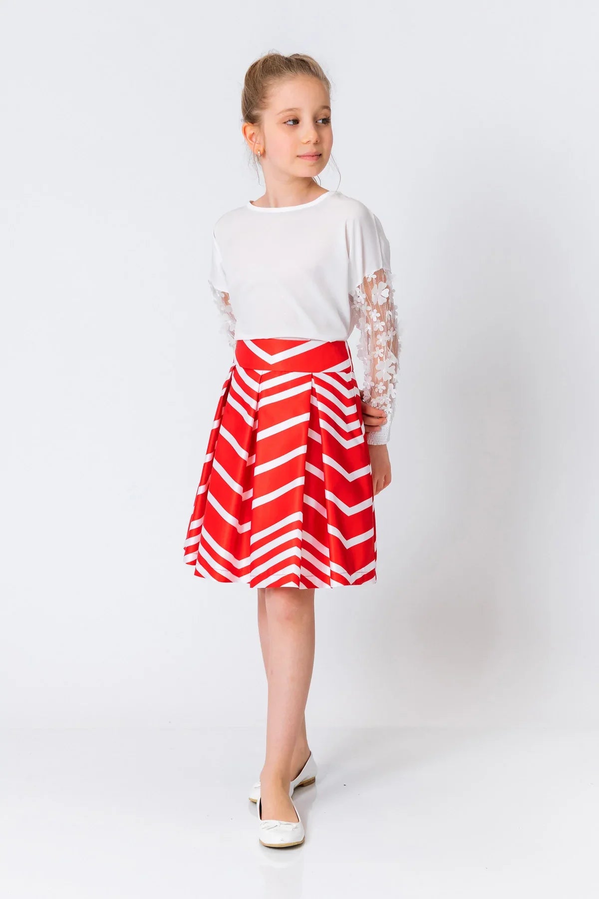 InCity Kids Girls Printed Midi Fashion Skirt InCity Boys & Girls