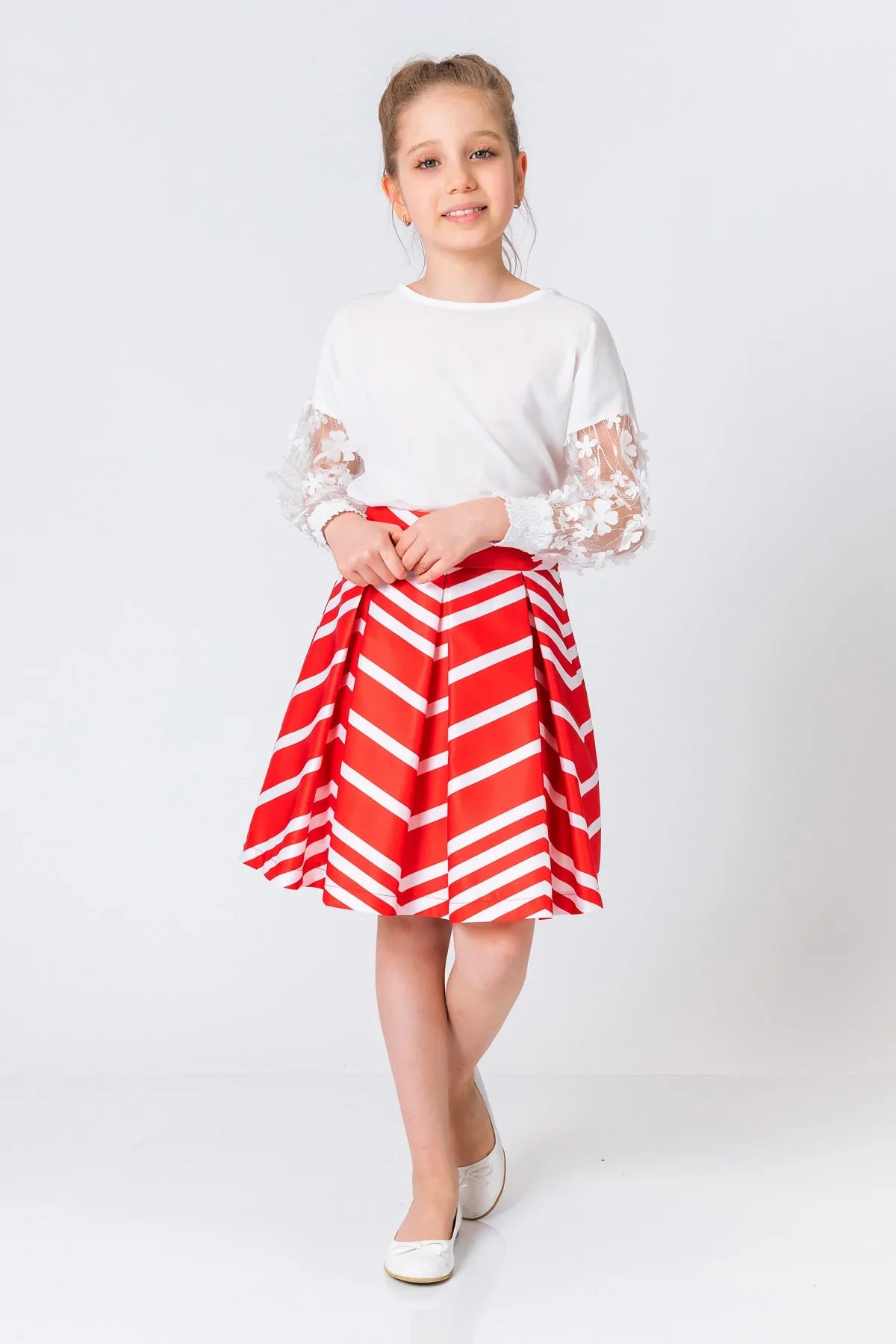 InCity Kids Girls Printed Midi Fashion Skirt InCity Boys & Girls