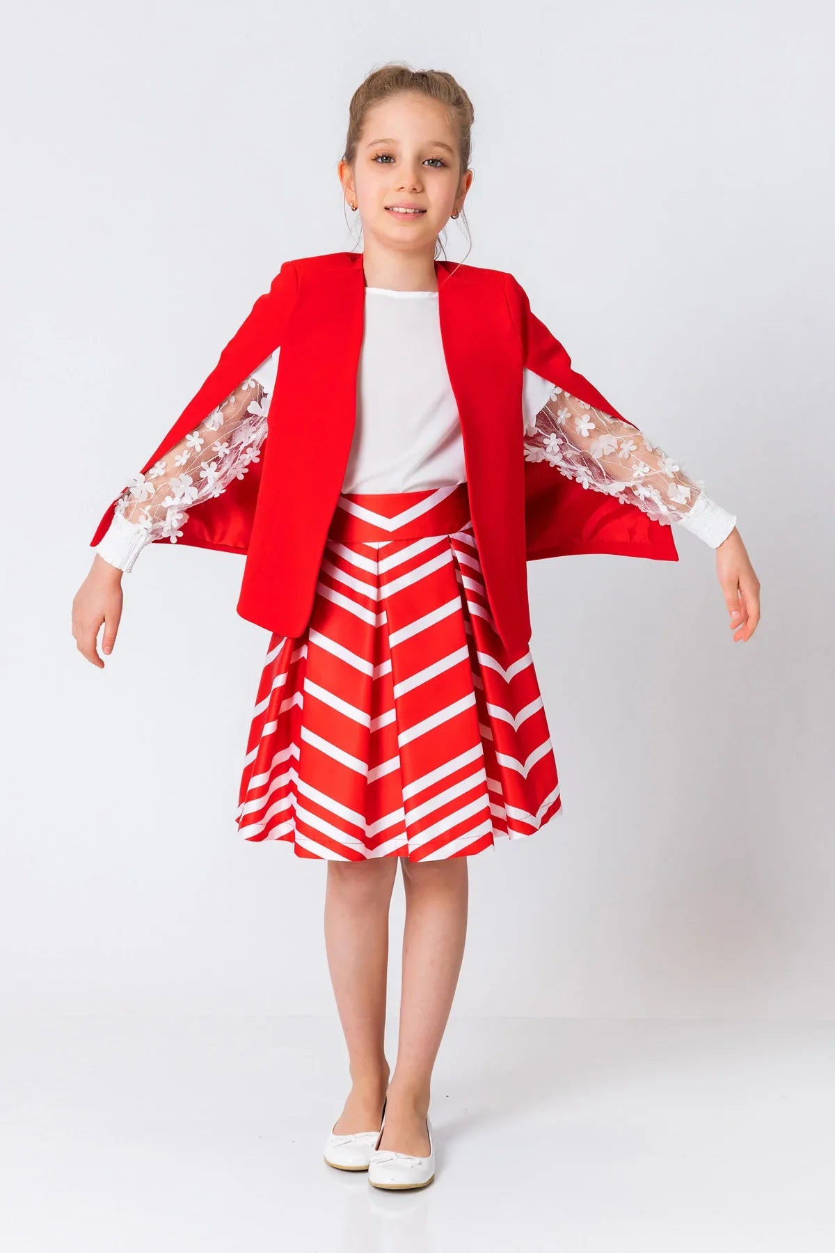 InCity Kids Girls Printed Midi Fashion Skirt InCity Boys & Girls