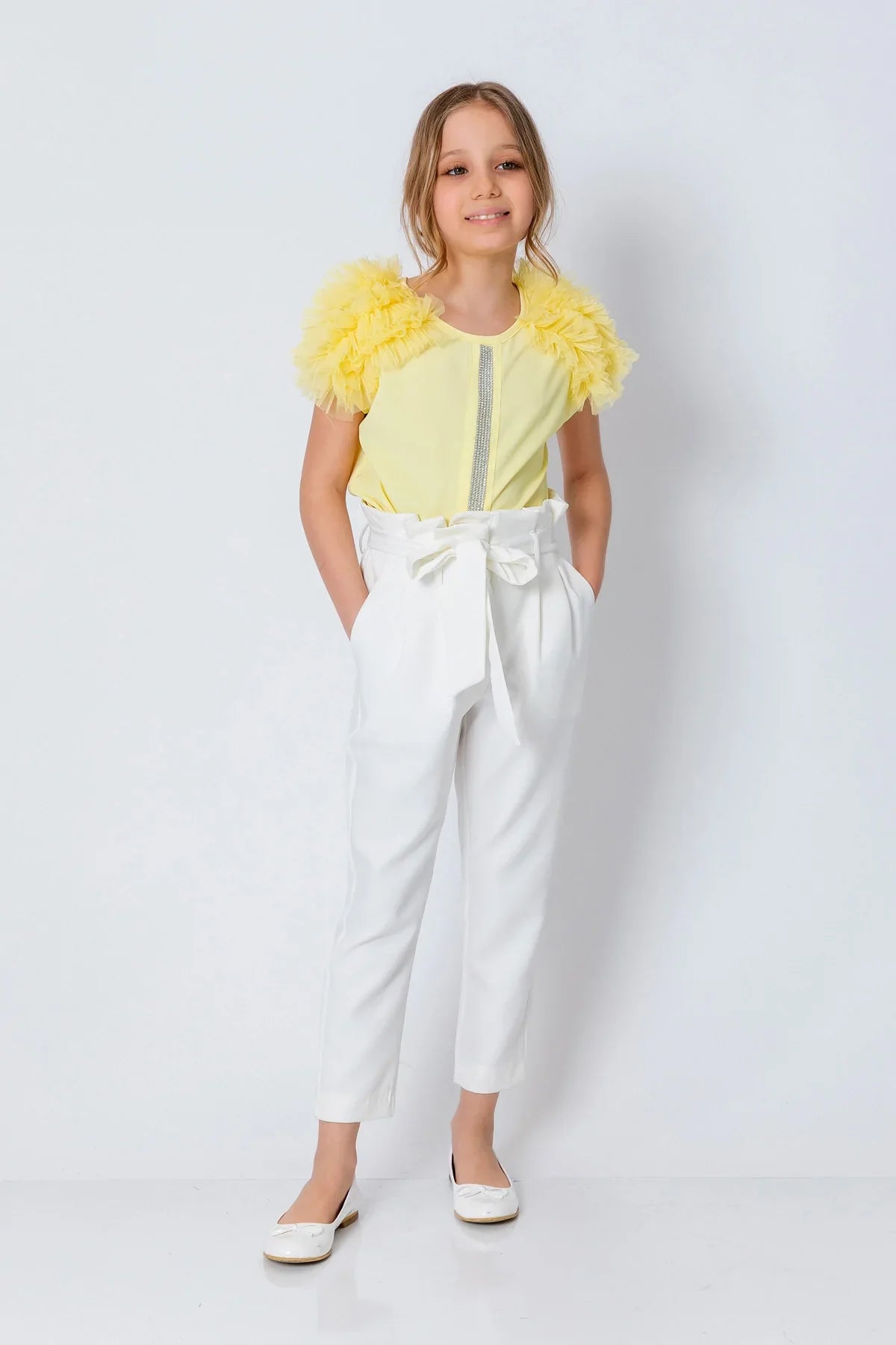 InCity Kids Girls Ruffle Sleeve Fashion Blouse InCity Boys & Girls