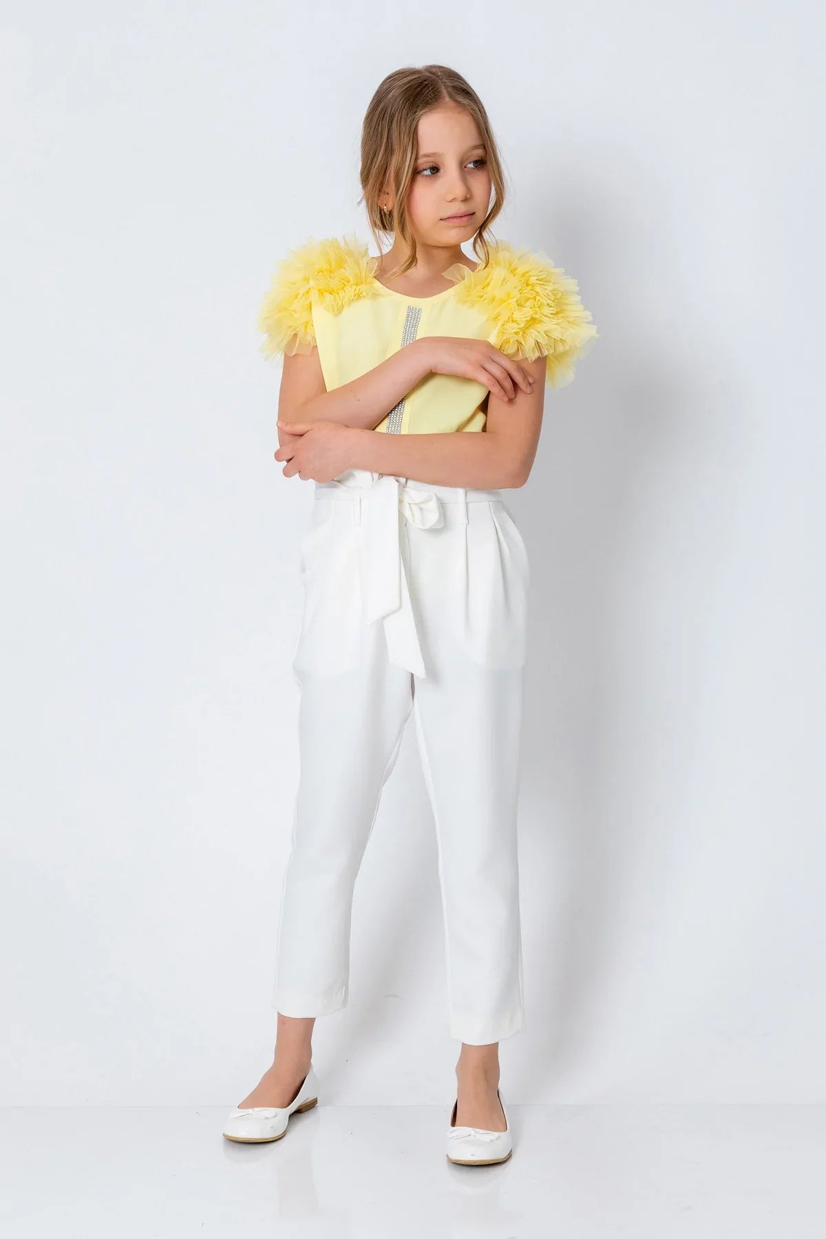 InCity Kids Girls Ruffle Sleeve Fashion Blouse InCity Boys & Girls