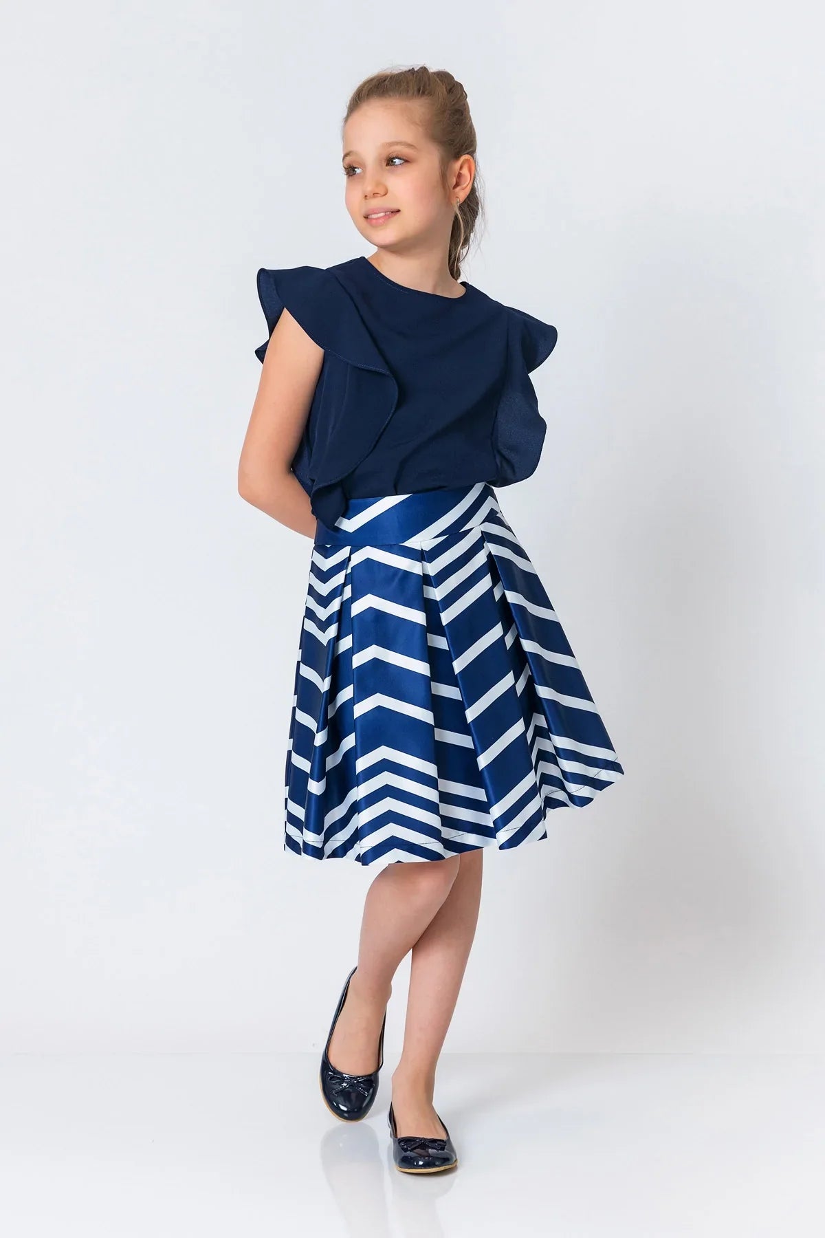 InCity Kids Girls Printed Midi Fashion Skirt InCity Boys & Girls