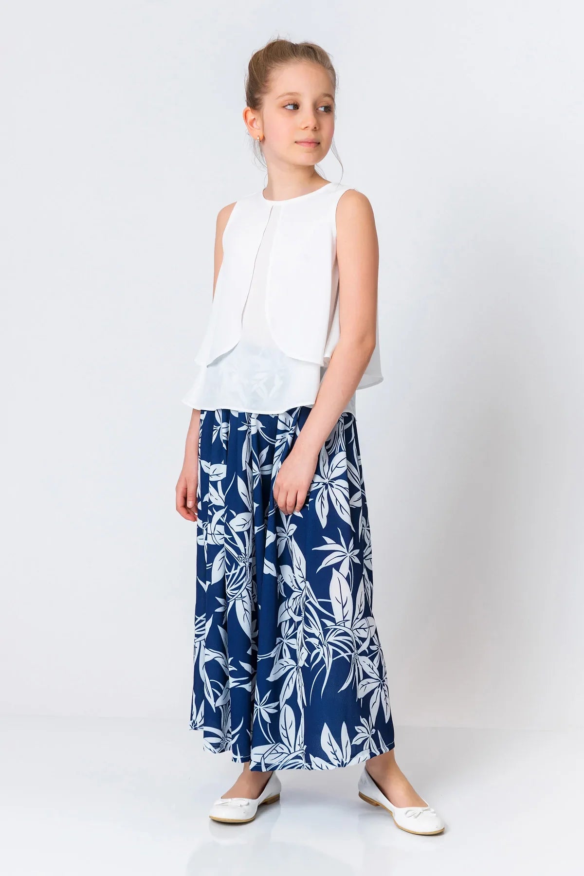 InCity Kids Girls Layered Scoop Neck Sleeveless Dress Blouse InCity Boys & Girls