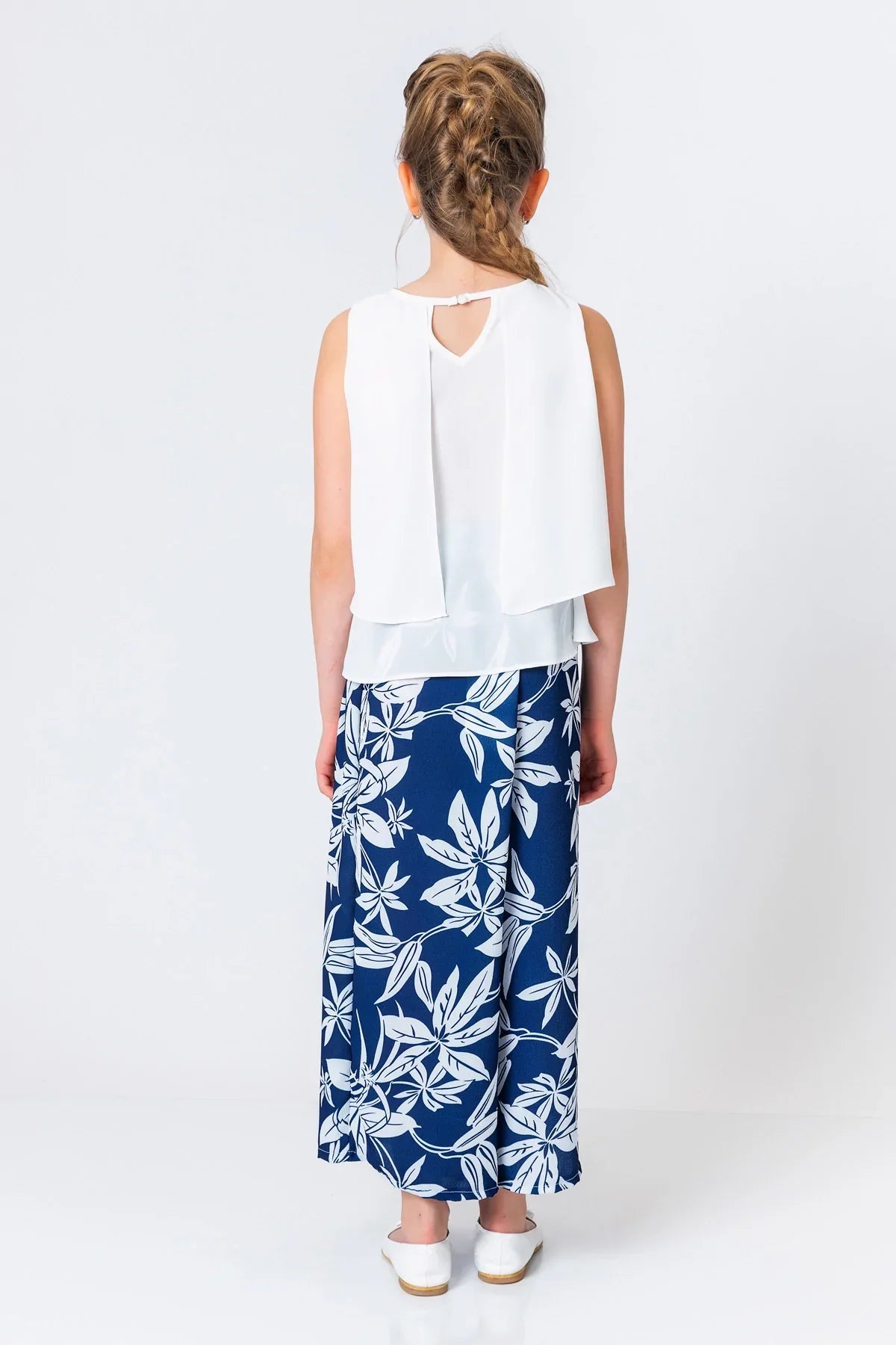 InCity Kids Girls Layered Scoop Neck Sleeveless Dress Blouse InCity Boys & Girls