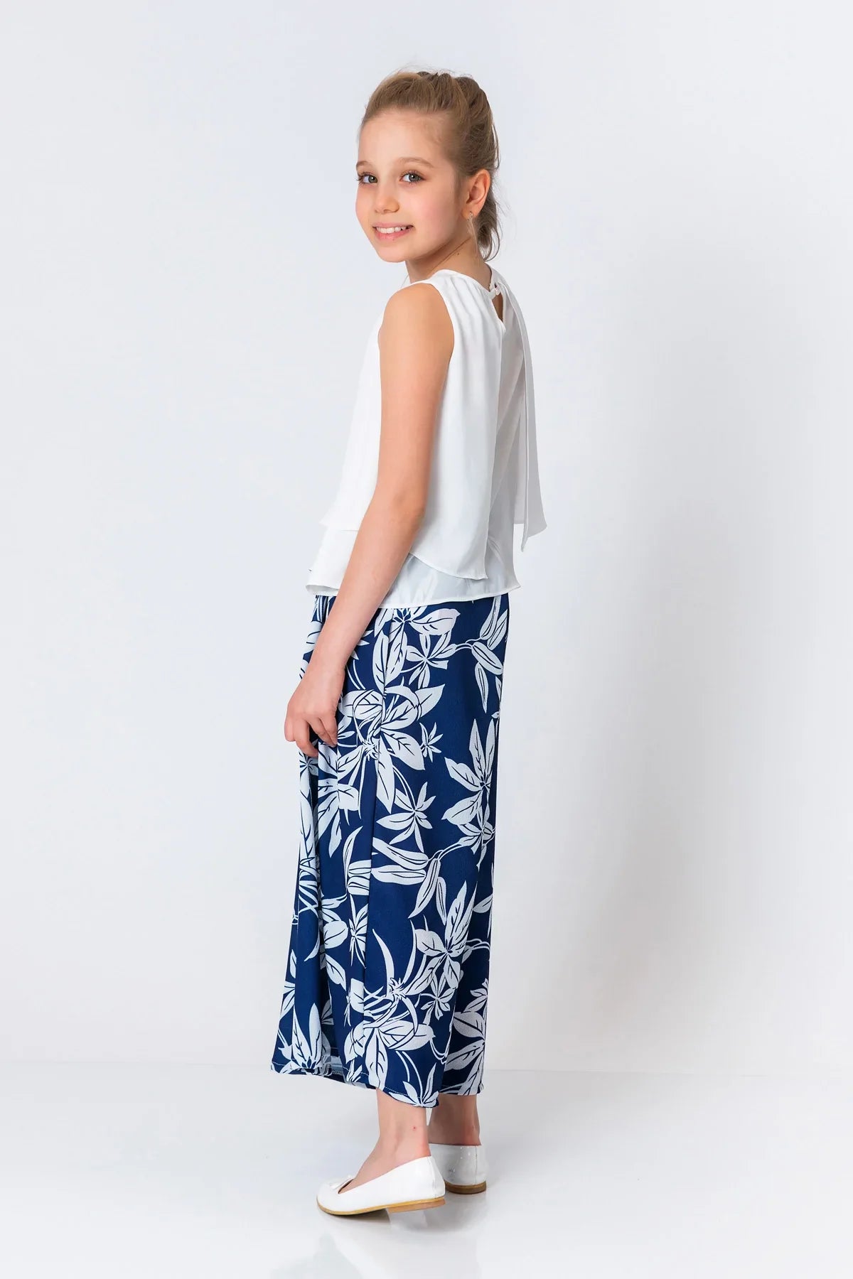 InCity Kids Girls Layered Scoop Neck Sleeveless Dress Blouse InCity Boys & Girls