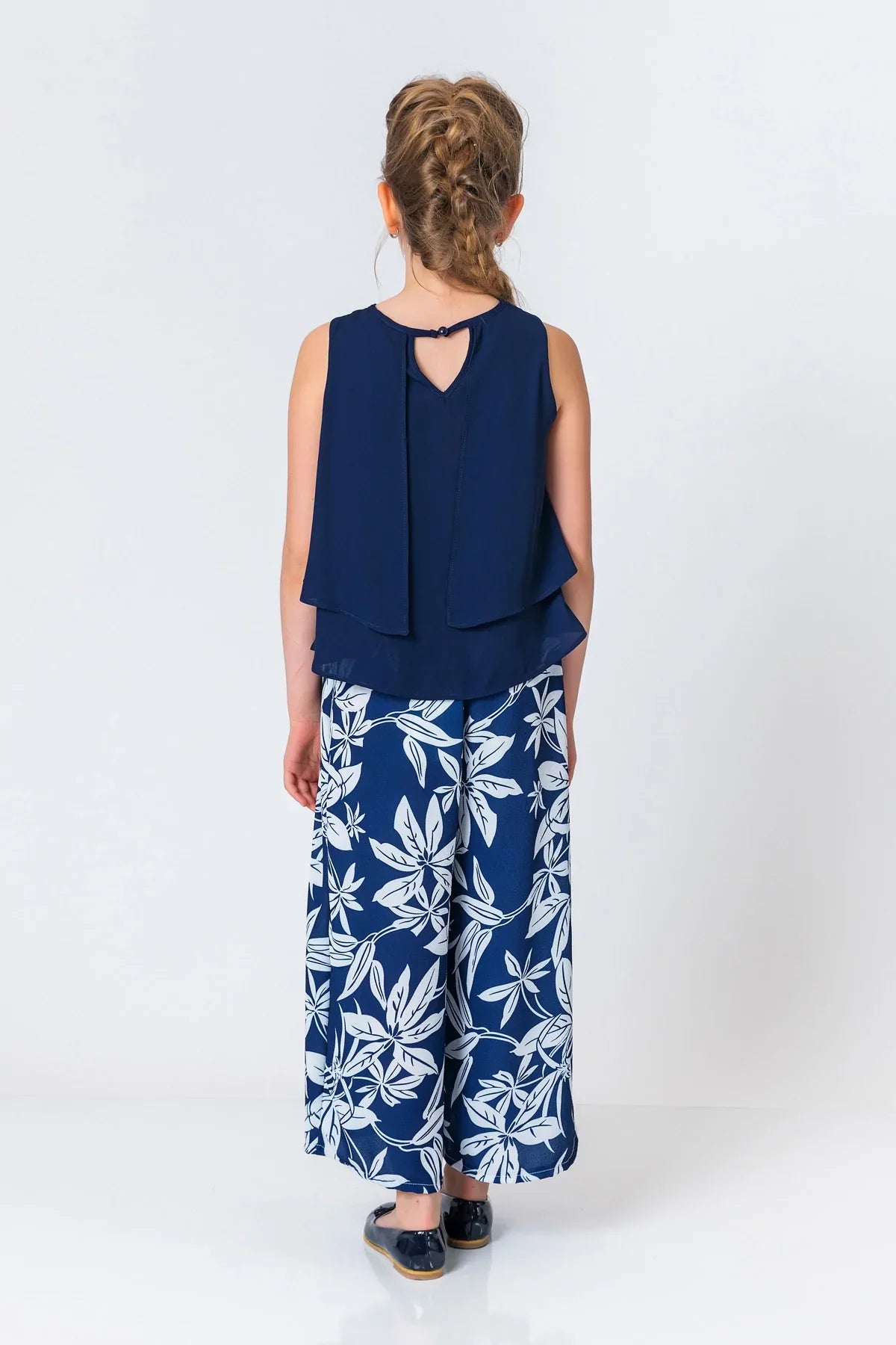 InCity Kids Girls Layered Scoop Neck Sleeveless Dress Blouse InCity Boys & Girls