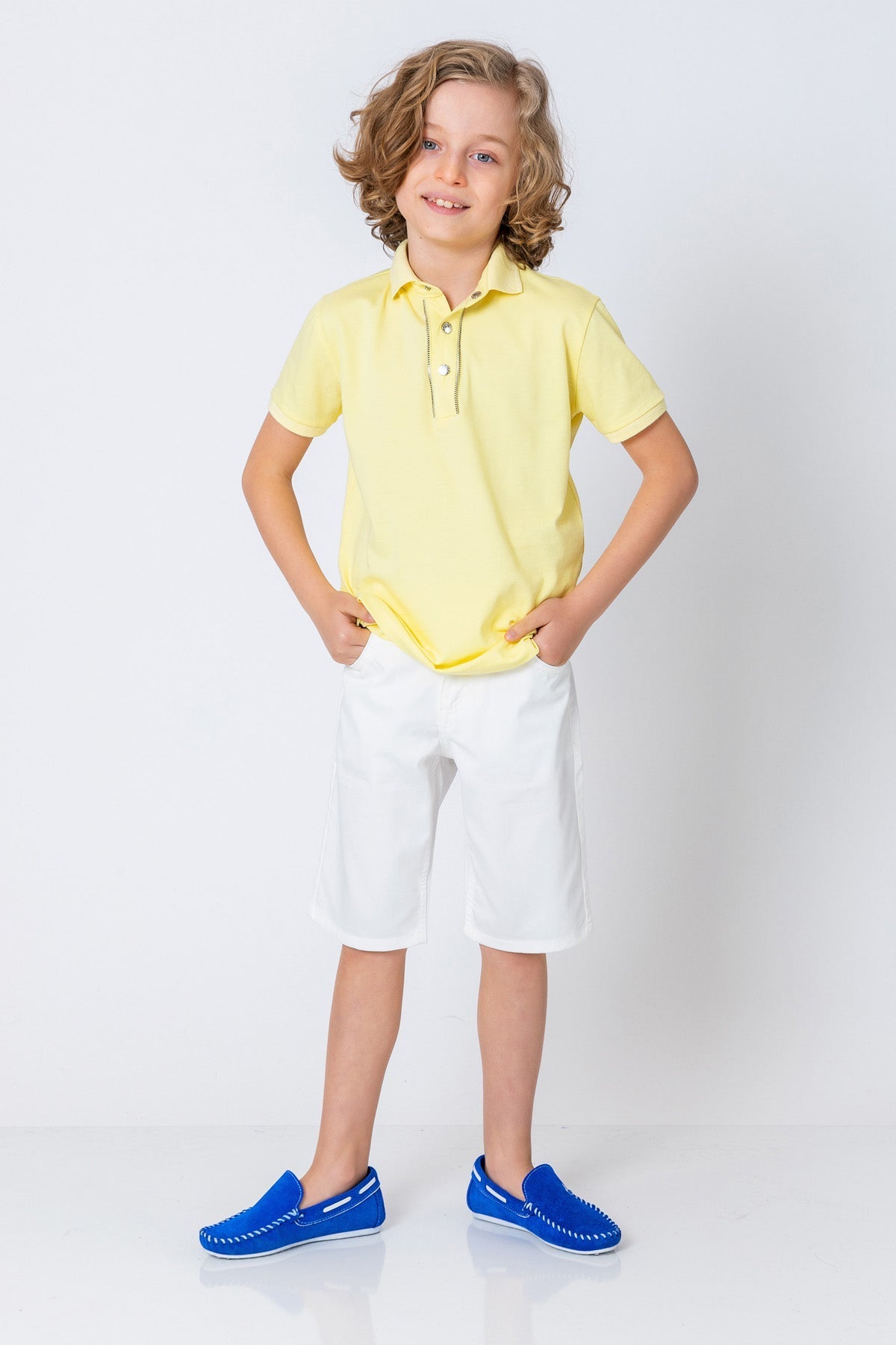 InCity Kids Boys Solid Straight Leg Dress Shorts InCity Boys & Girls