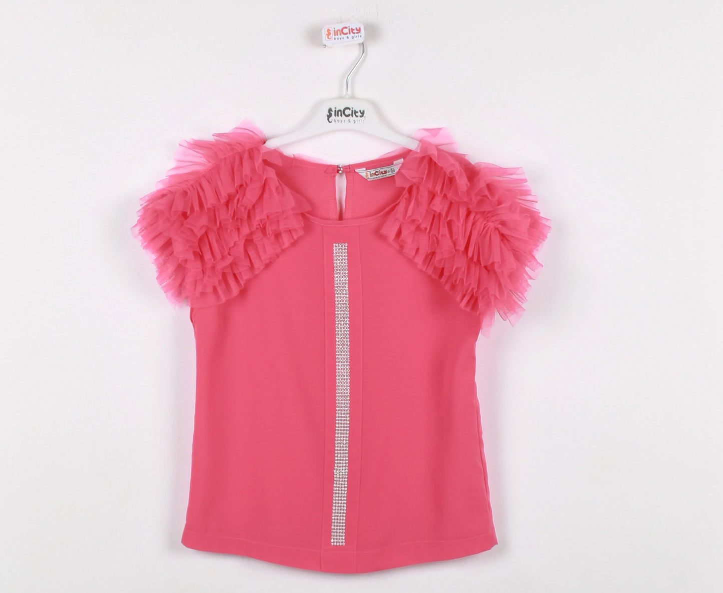 InCity Kids Girls Ruffle Sleeve Fashion Blouse InCity Boys & Girls