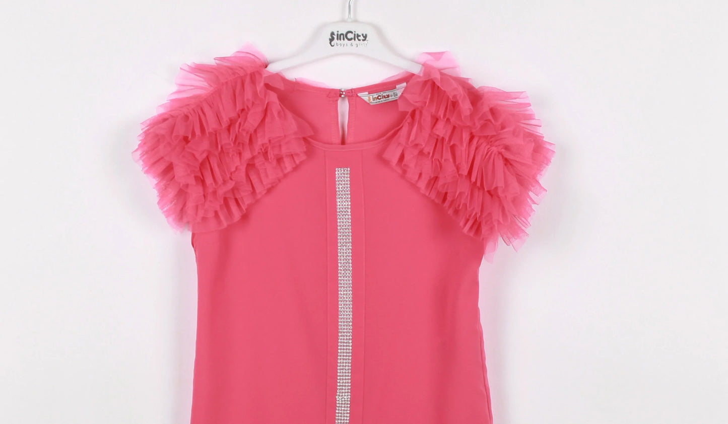 InCity Kids Girls Ruffle Sleeve Fashion Blouse InCity Boys & Girls