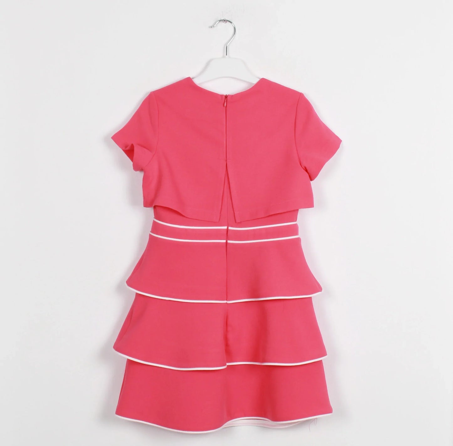 InCity Kids Girls Short Sleeve Layered Back Zipper Fashion Dress InCity Boys & Girls