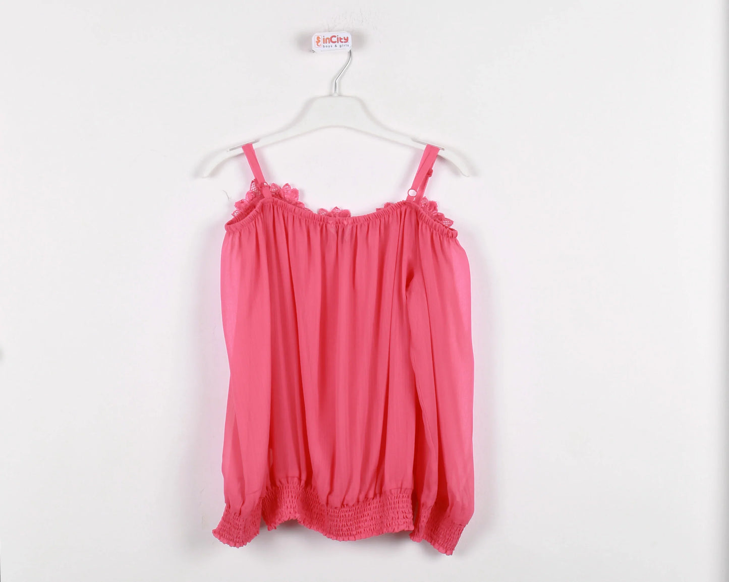 InCity Kids Girls Semi Transparent 2 Piece Fashion Blouse InCity Boys & Girls