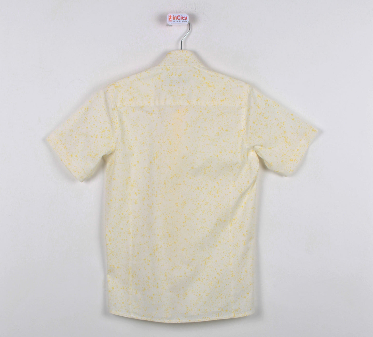 InCity Kids Boys Collared Short Sleeve Printed Button-Down Shirt InCity Boys & Girls