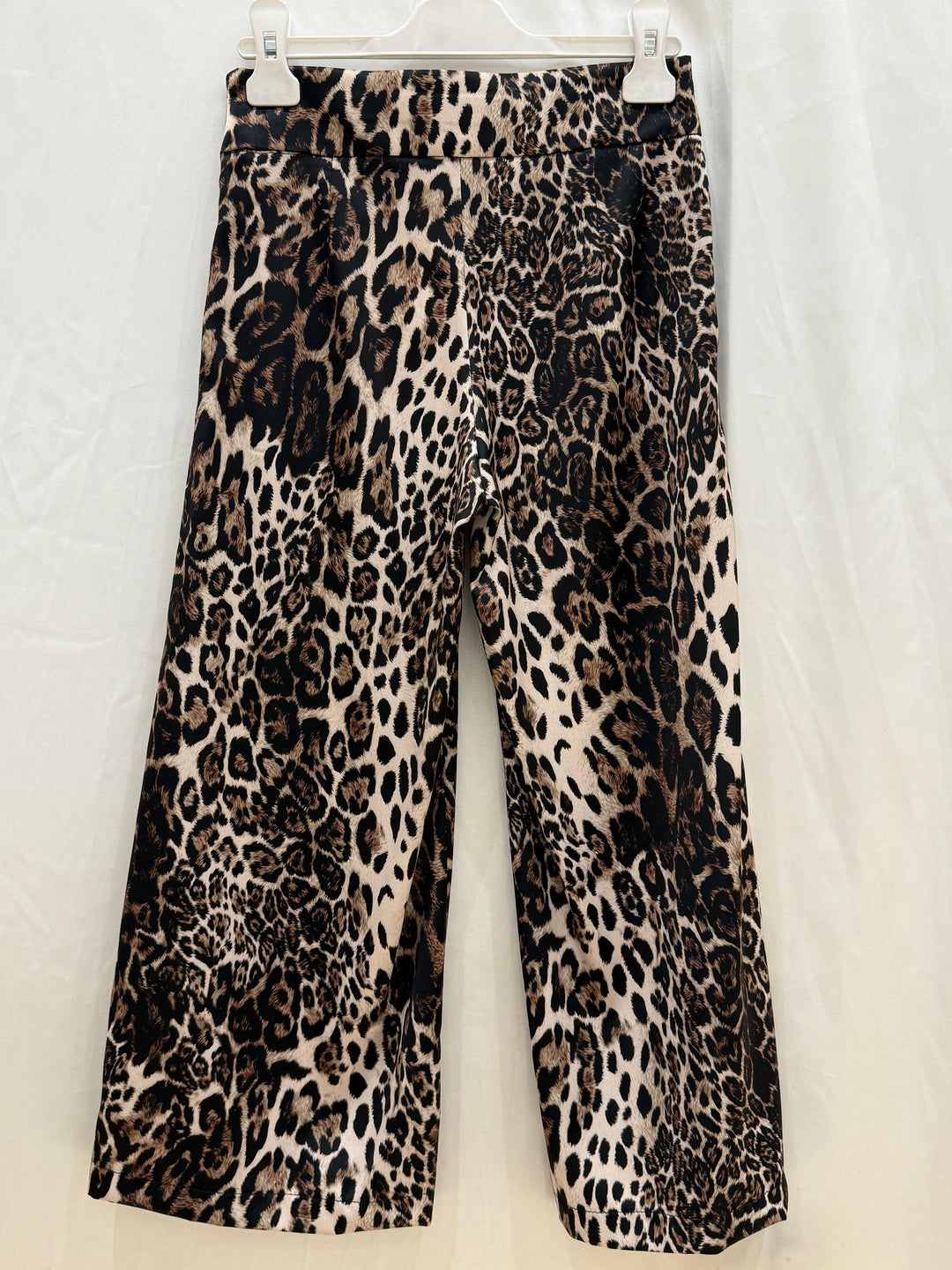 Kız Çocuk Leopar Desenli Oversize Saten Pantolon