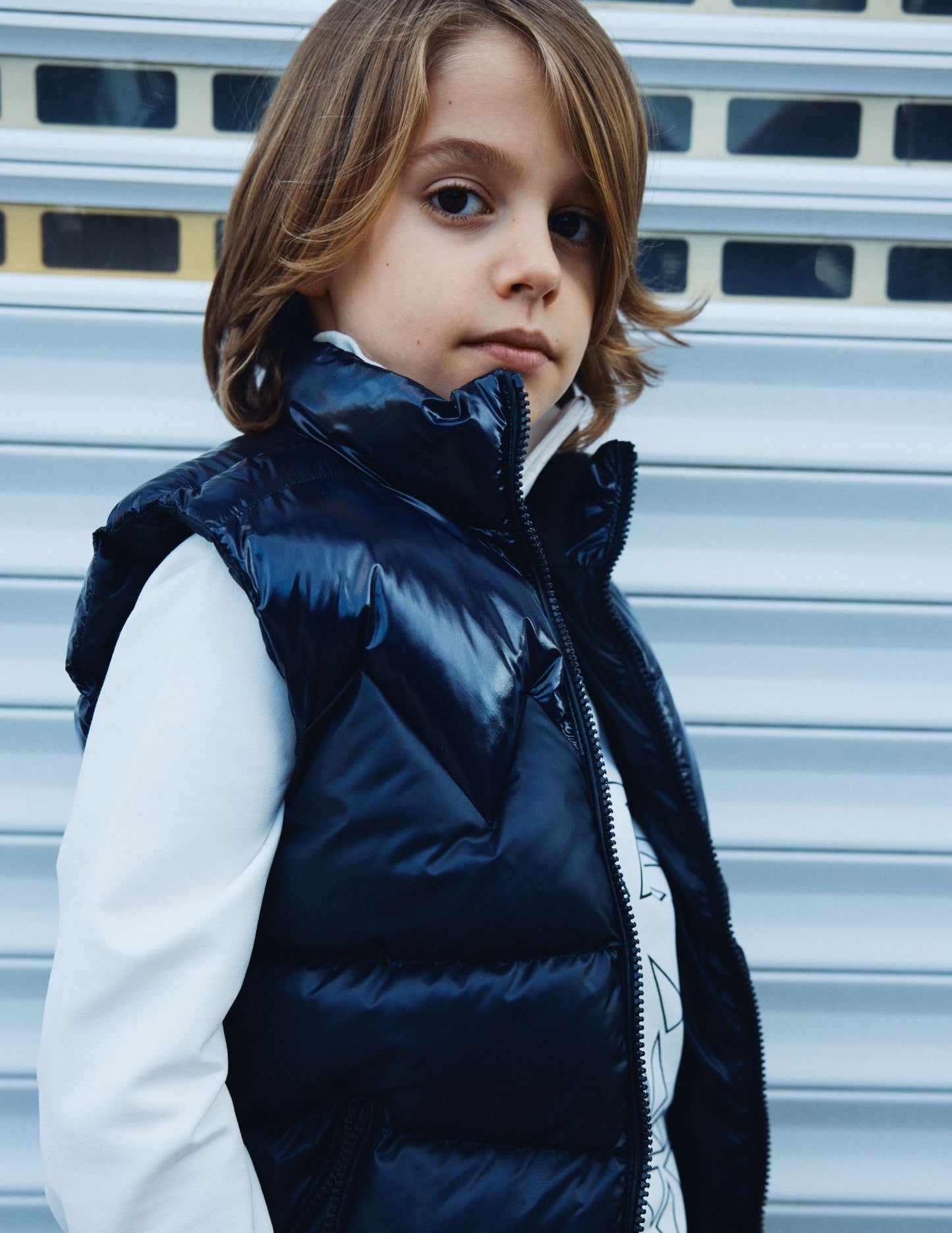 InCity Kids Erkek Çocuk Parlak Kumaş Detaylı Şişme Yelek