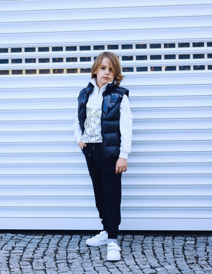 InCity Kids Erkek Çocuk Parlak Kumaş Detaylı Şişme Yelek